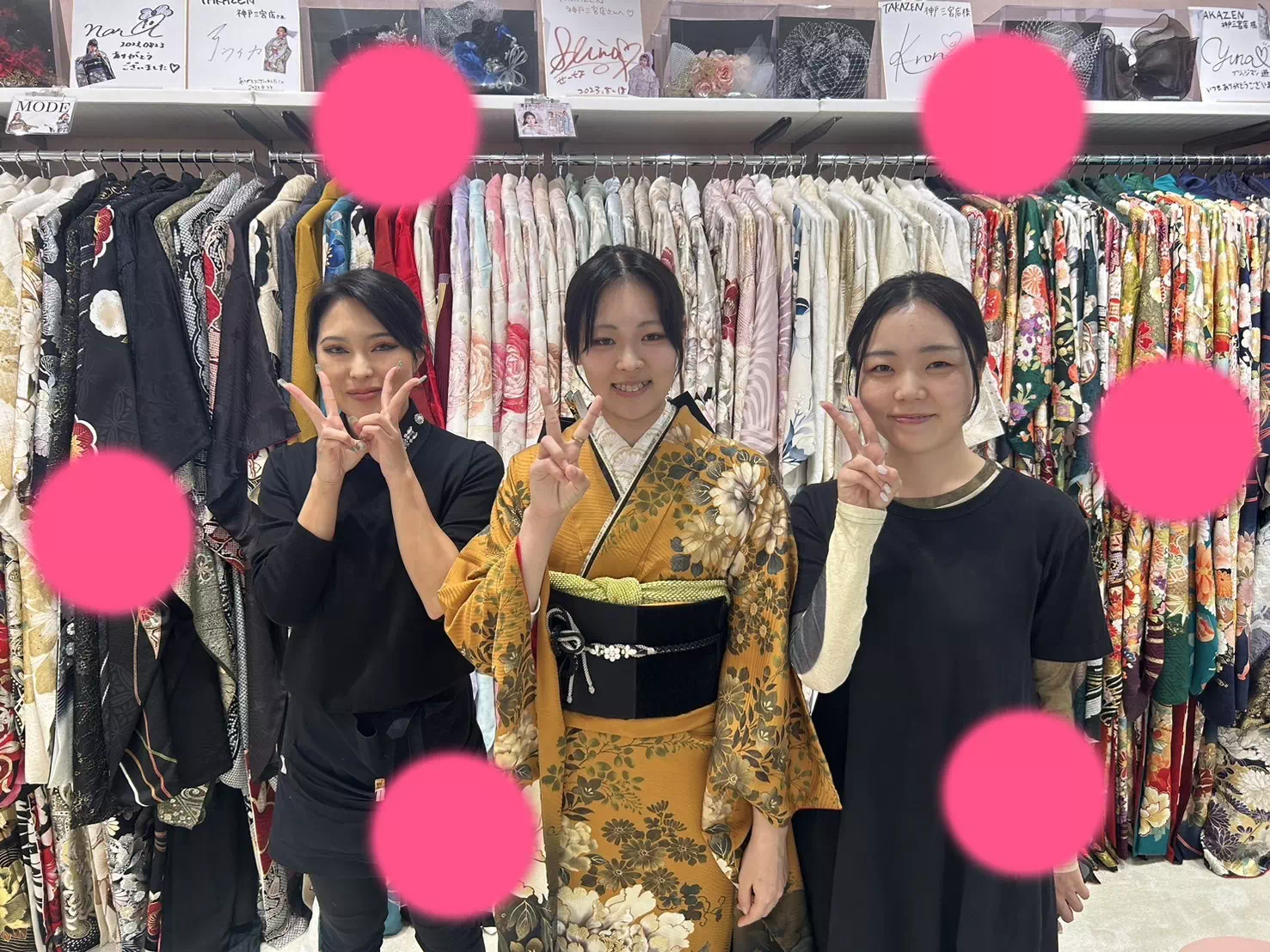 TAKAZEN神戸店 前撮り撮影会 イマドキ カワイイ コディネート 振袖 レンタル 袴
