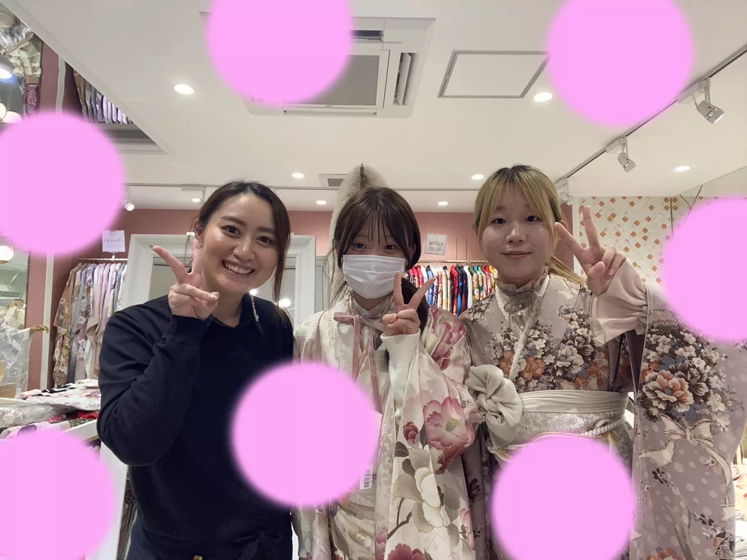 【TAKAZEN姫路店】♡27日 2026&2027年成人式♪お友達同士でピンクのガーリーでイマドキ可愛い振袖姫ちゃん♡