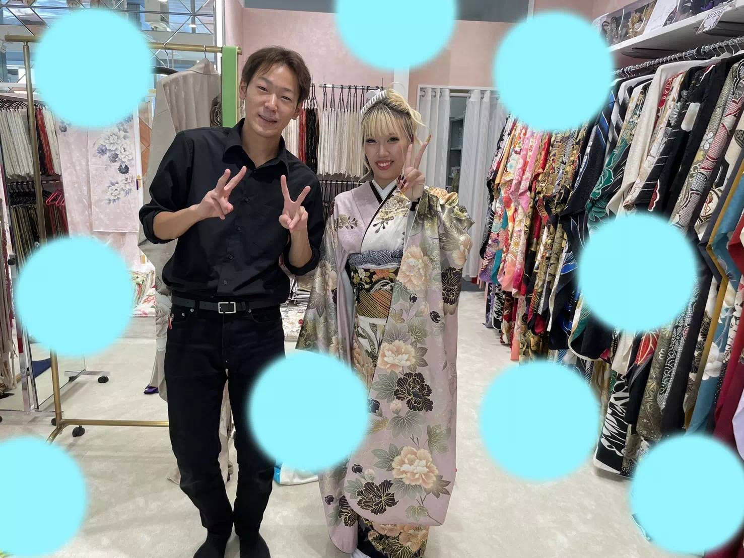 TAKAZEN神戸店 イマドキ カワイイ 結婚式 振袖