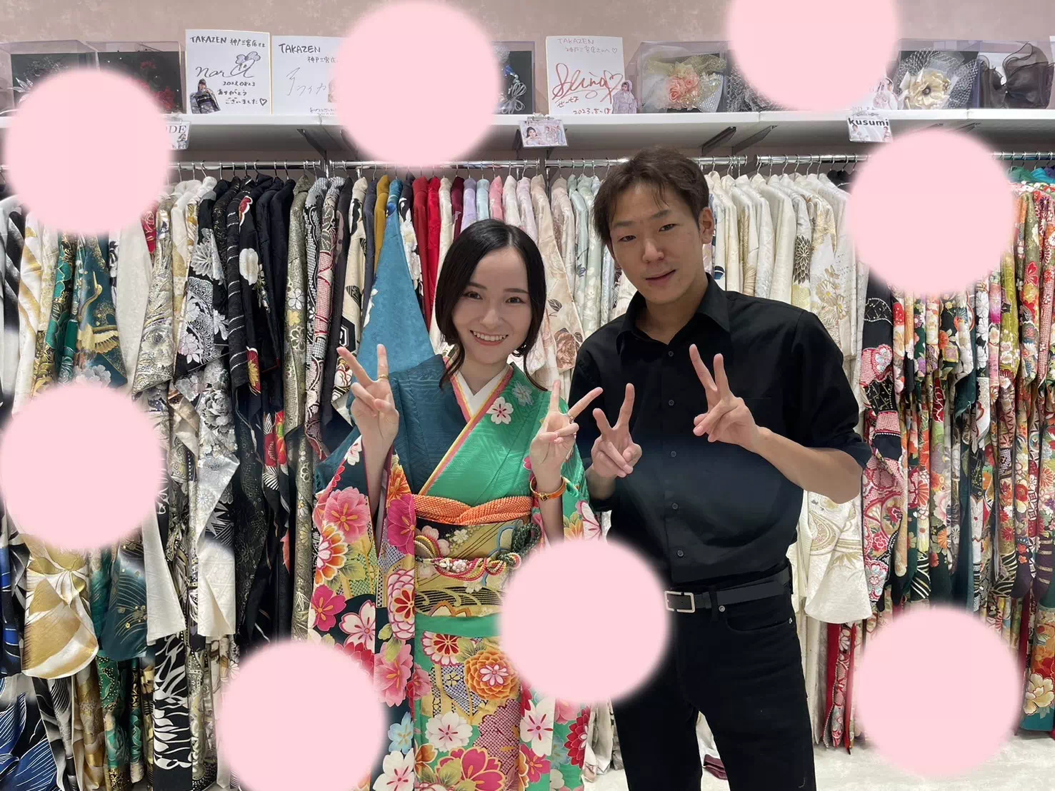 TAKAZEN神戸店 イマドキ カワイイ 結婚式 振袖
