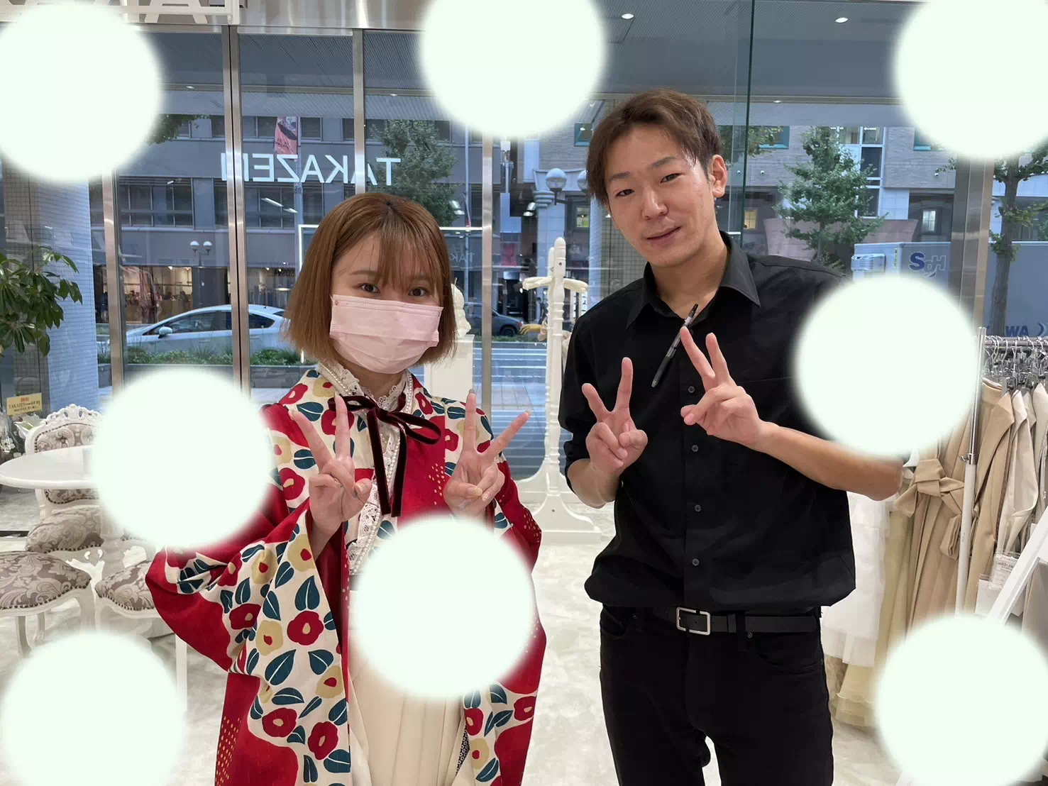 TAKAZEN神戸店 リボン レトロ 前撮り撮影会 イマドキ カワイイ コディネート 袴 レンタル