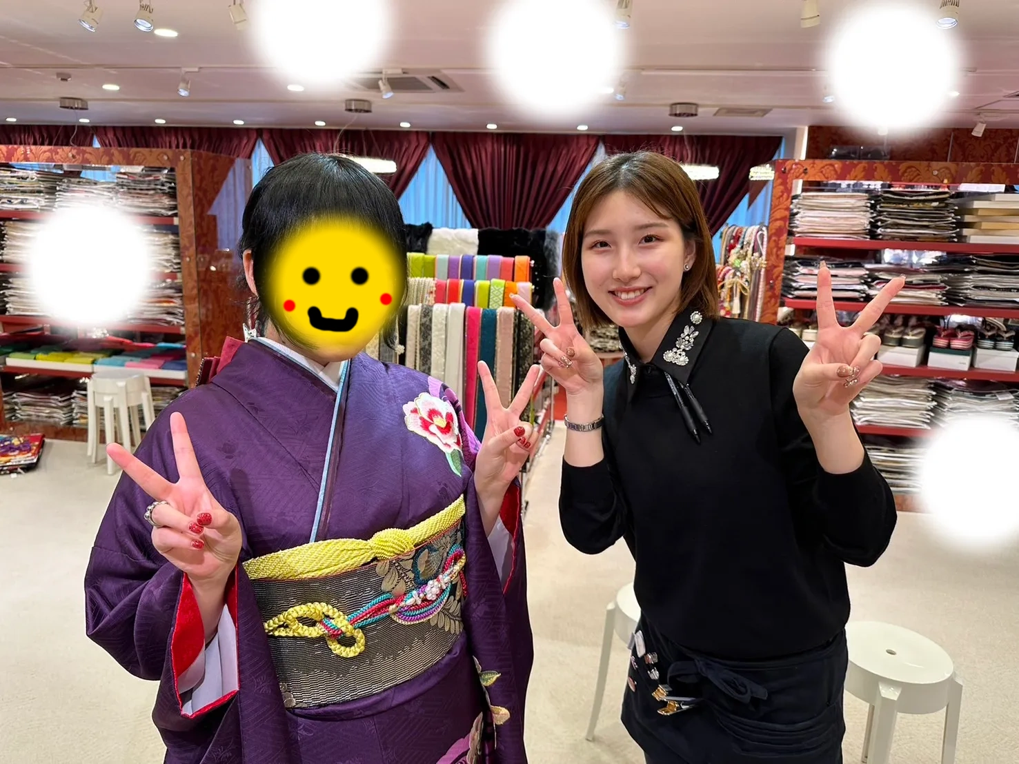 成人式 振袖 レンタル 大阪梅田 紫 古典 かっこいい 個性派