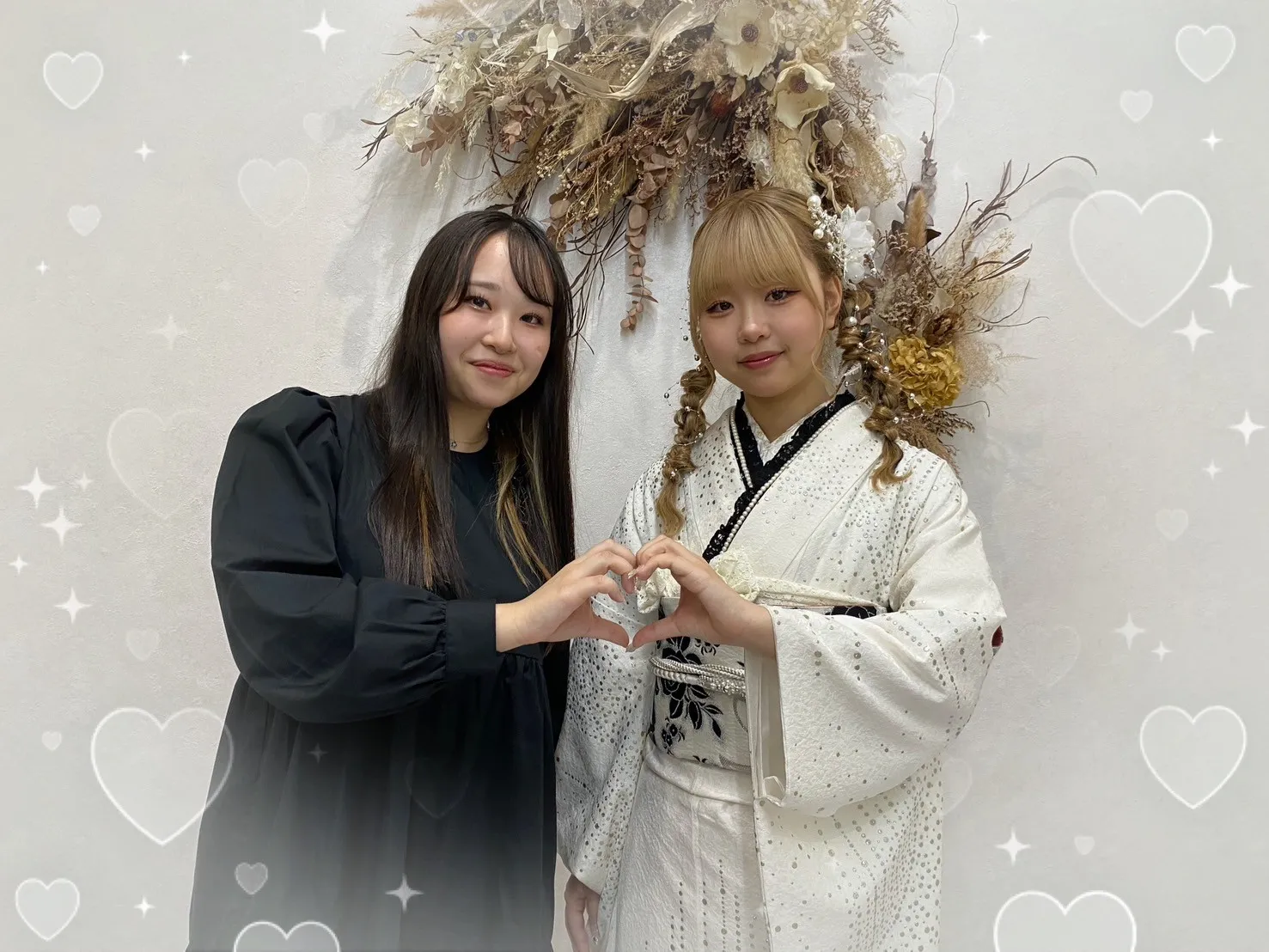 振袖 レンタル 可愛い おしゃれ かっこいい イマドキ くすみ 写真 妹割