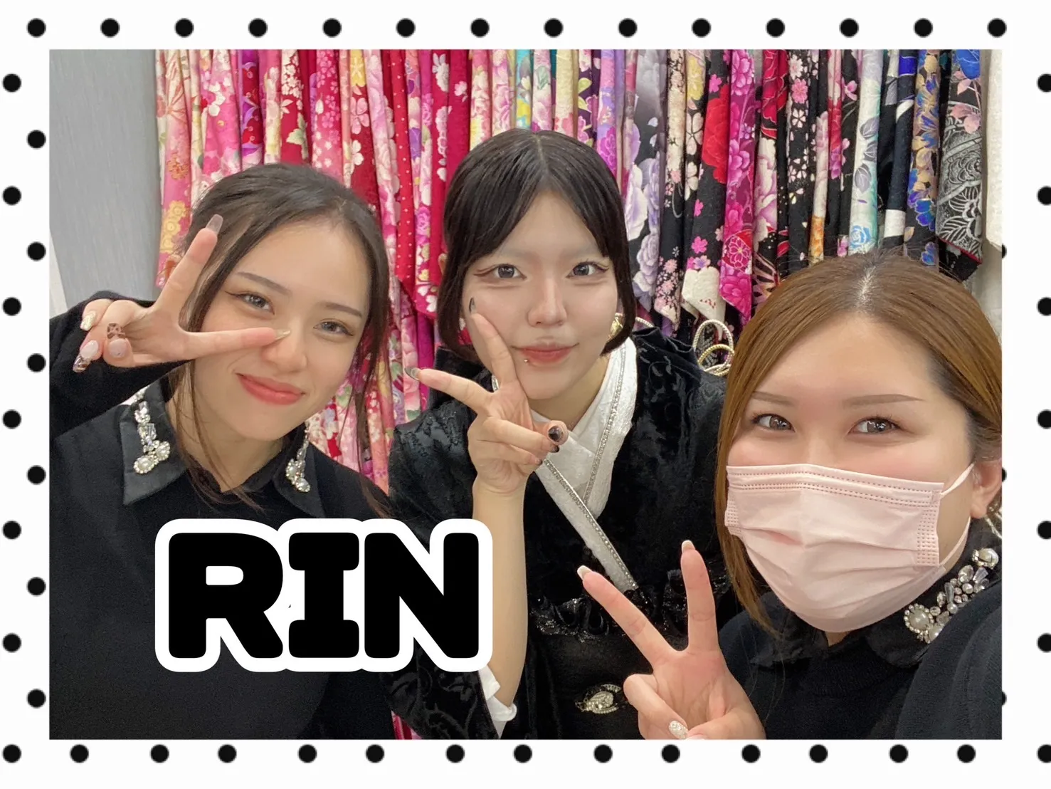【TAKAZEN橿原店】23日♡2026年成人のくすみレトロの真っ黒でオシャレなお振袖姫ちゃん♡