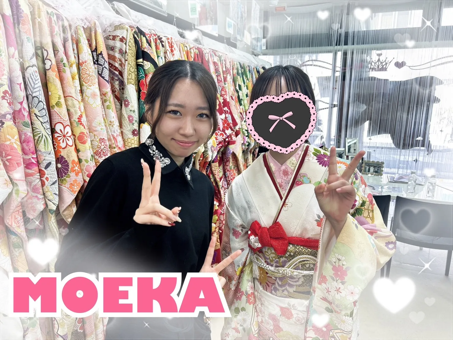 振袖　レンタル　奈良　振袖安い　正統派古典　ピンク　白　華やか　小花柄　かわいい