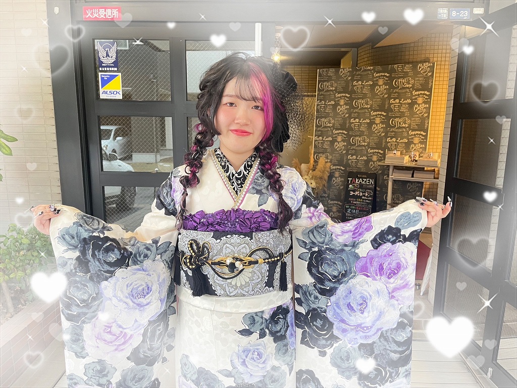 振袖　レンタル　奈良　帯　可愛い　アレンジ　華やか　綺麗