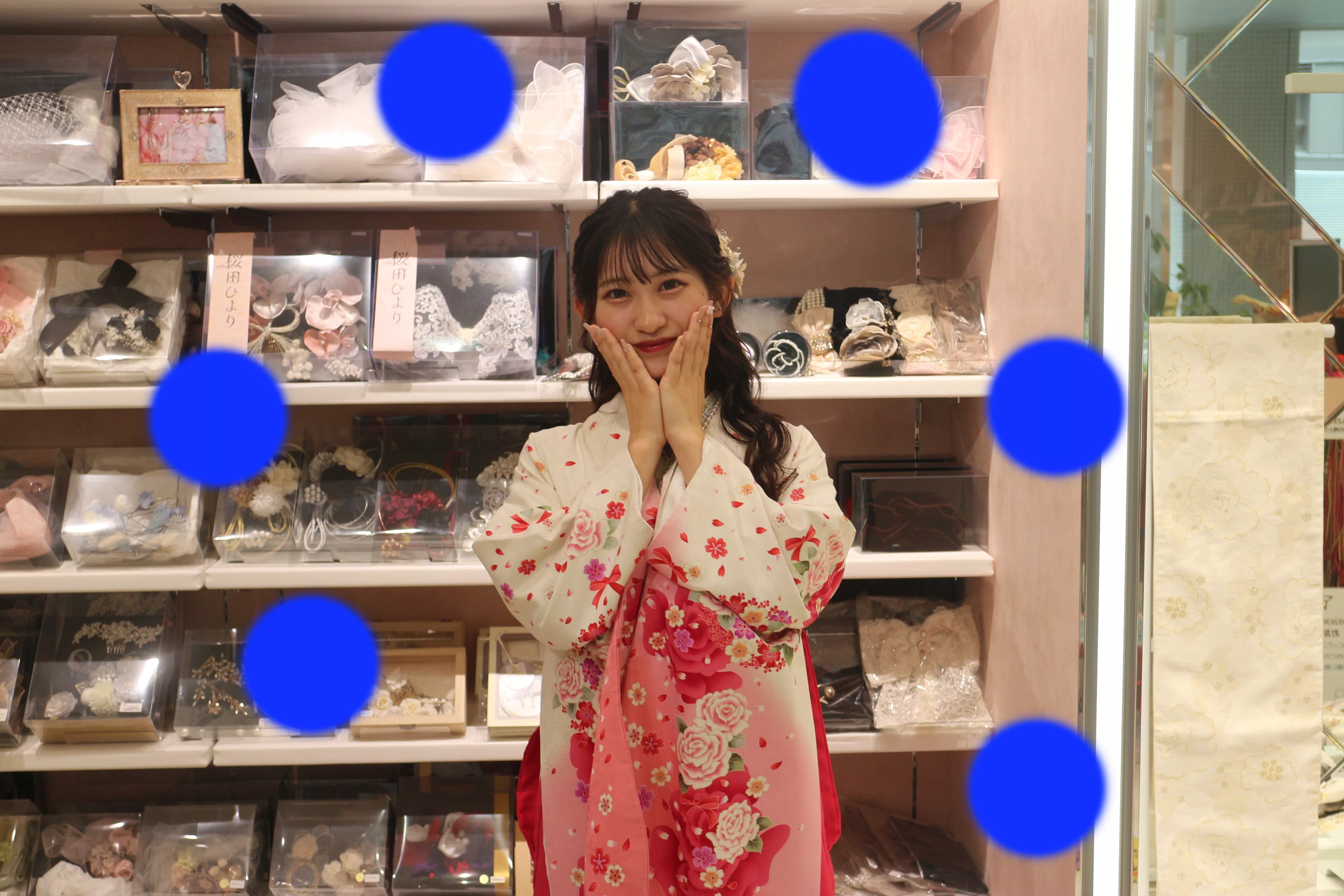 TAKAZEN神戸店　前撮り撮影会　イマドキ　カワイイ　コディネート　振袖　レンタル　袴　