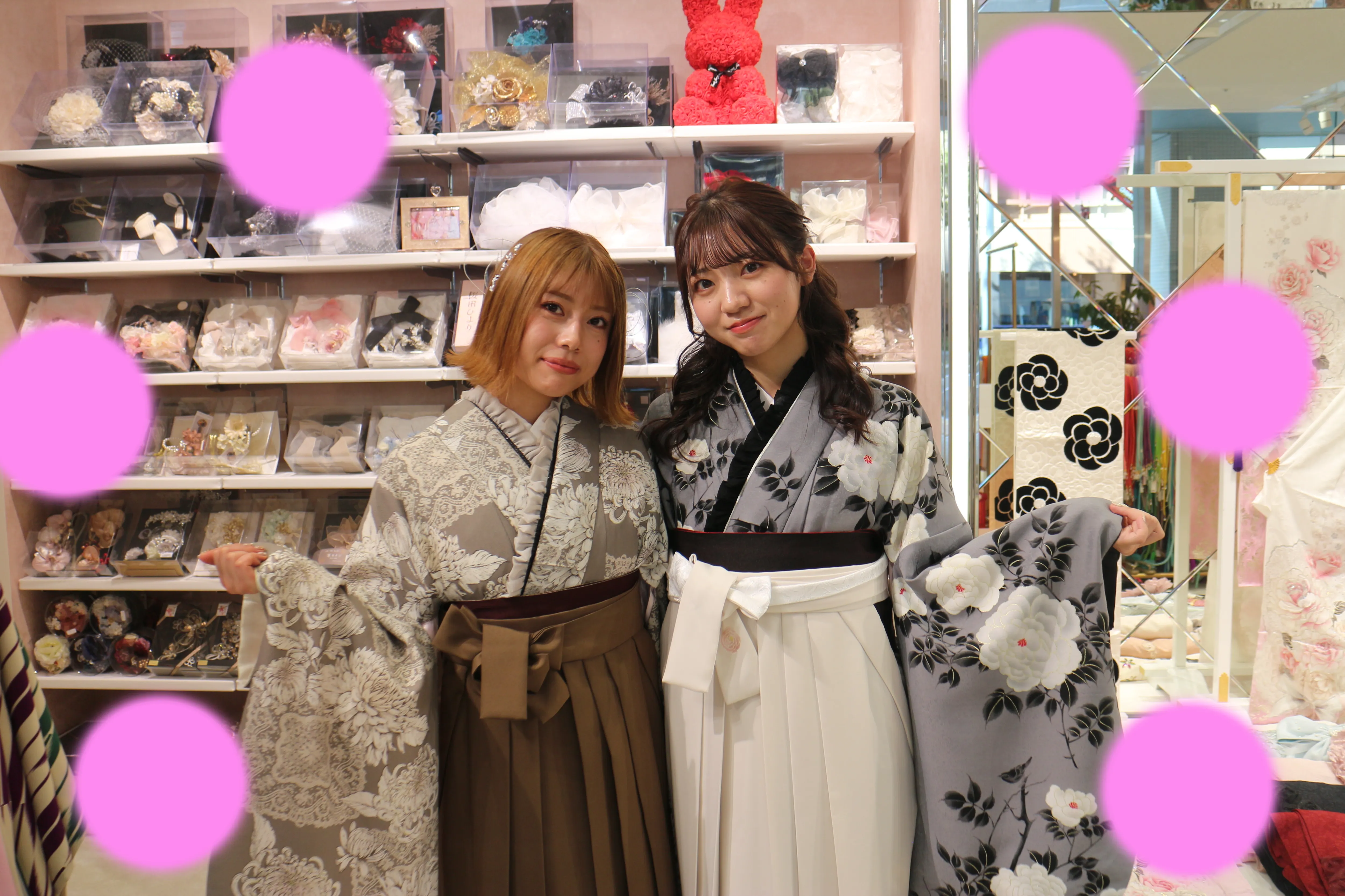 TAKAZEN神戸店　前撮り撮影会　卒業式　袴　古典　イマドキ　カワイイ　コディネート