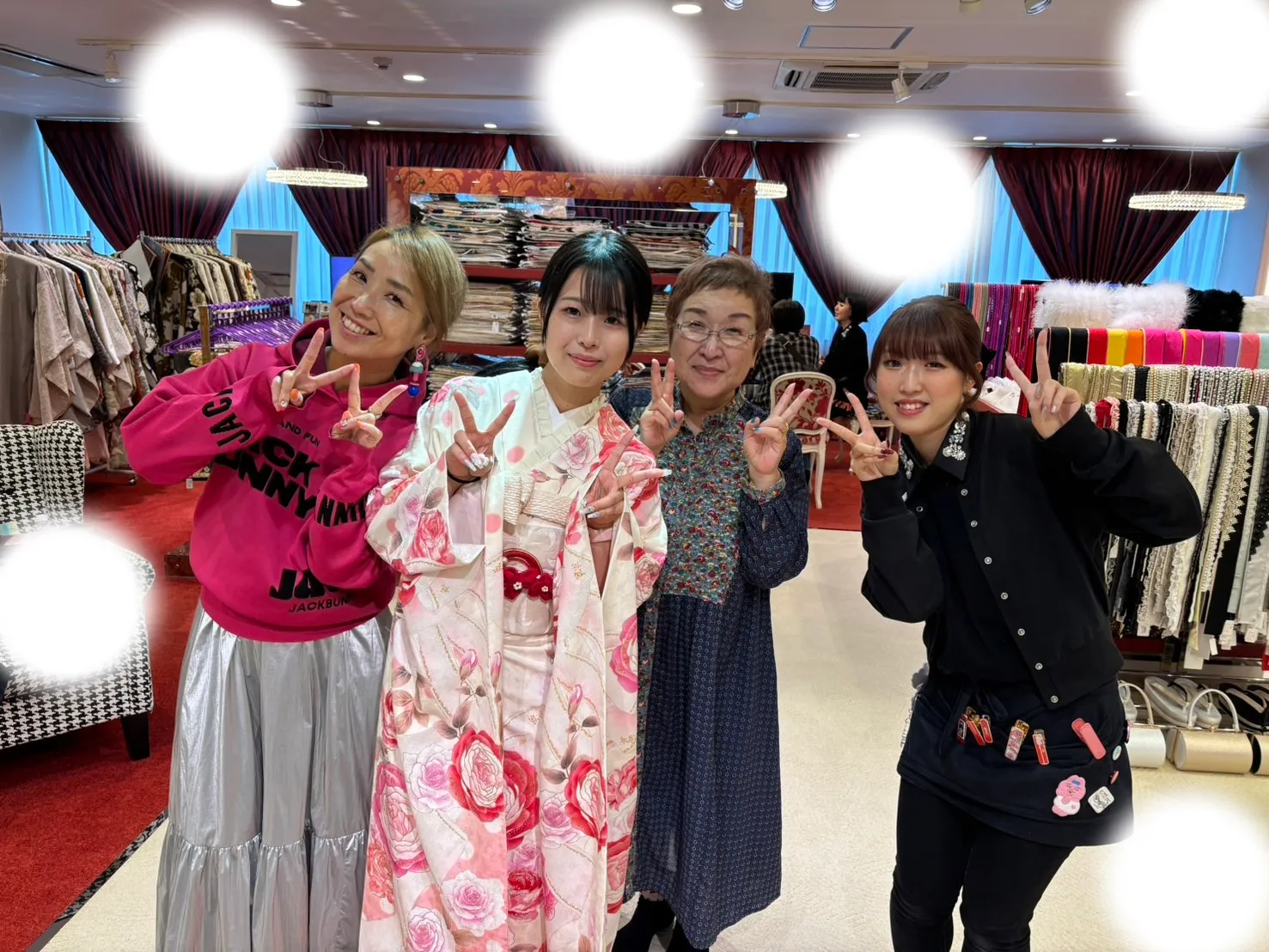 成人式 振袖 梅田 レンタル 人気 可愛い キラキラ ピンク