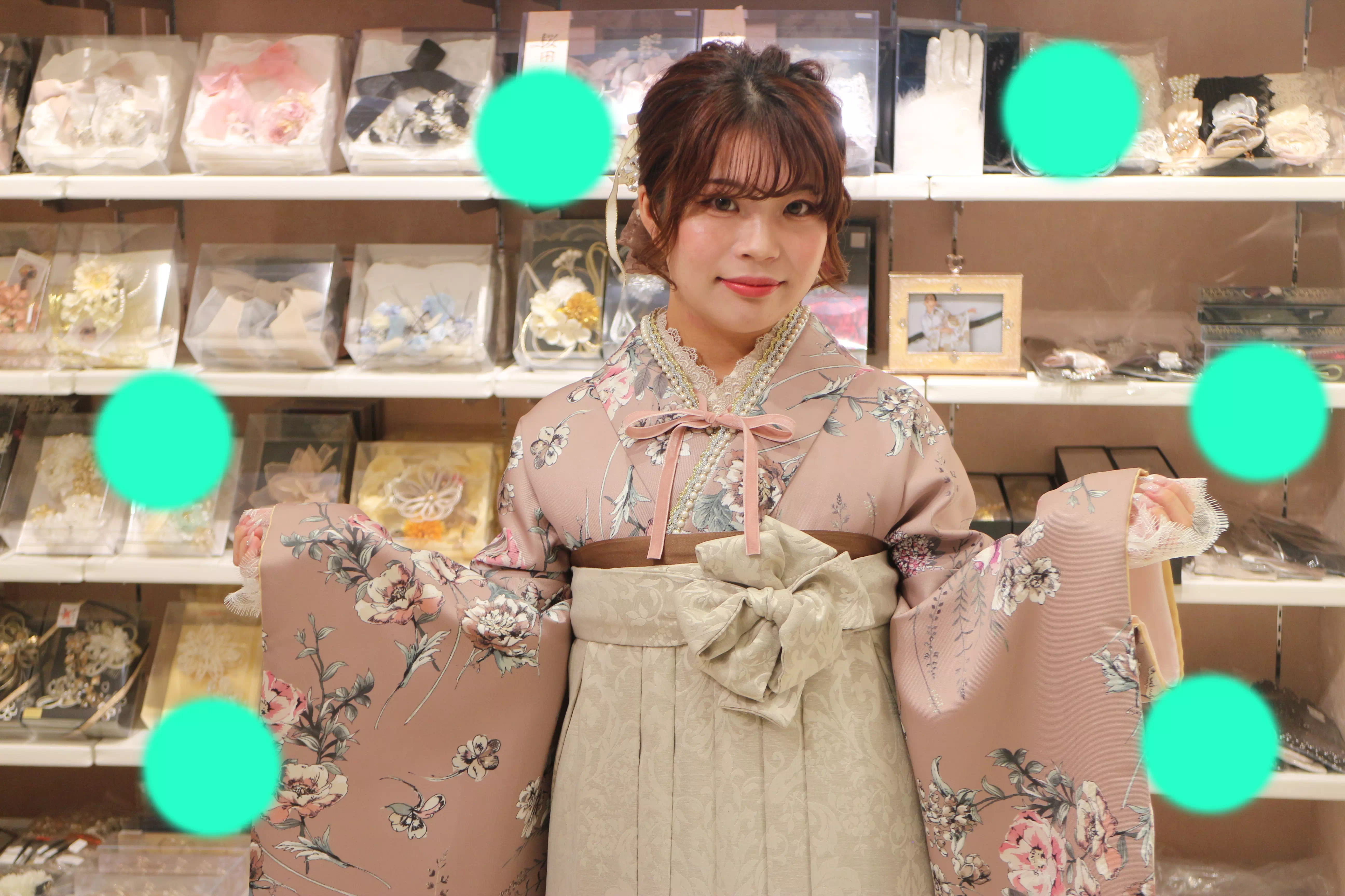 TAKAZEN神戸店　前撮り撮影会　イマドキ　カワイイ　コディネート　振袖　レンタル　袴　