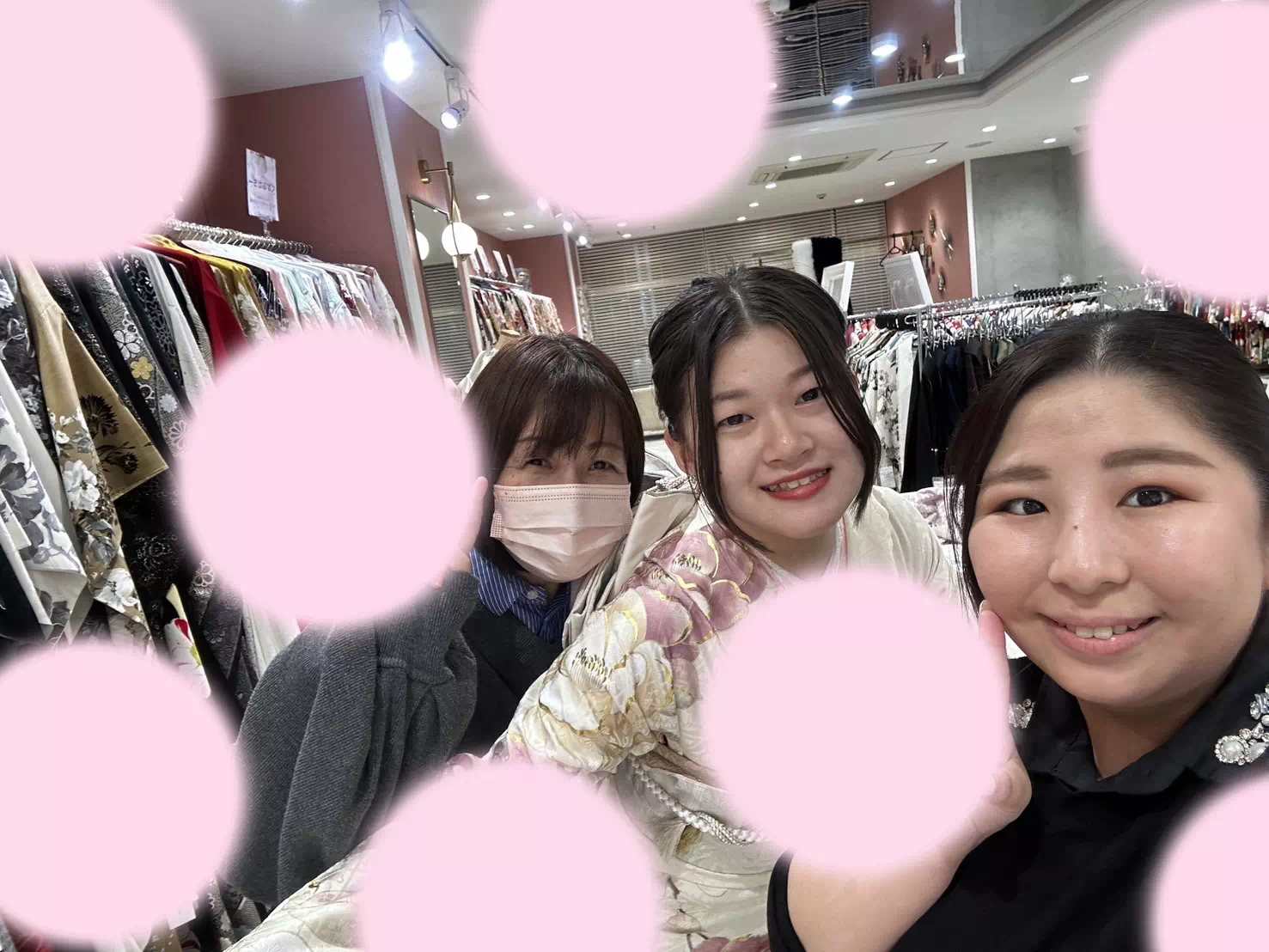 【TAKAZEN姫路店】♡16日 最新入荷商品!クリーム×ピンクが可愛い人気のくすみカラーの振袖着用2026年成人相生市の姫ちゃん♡