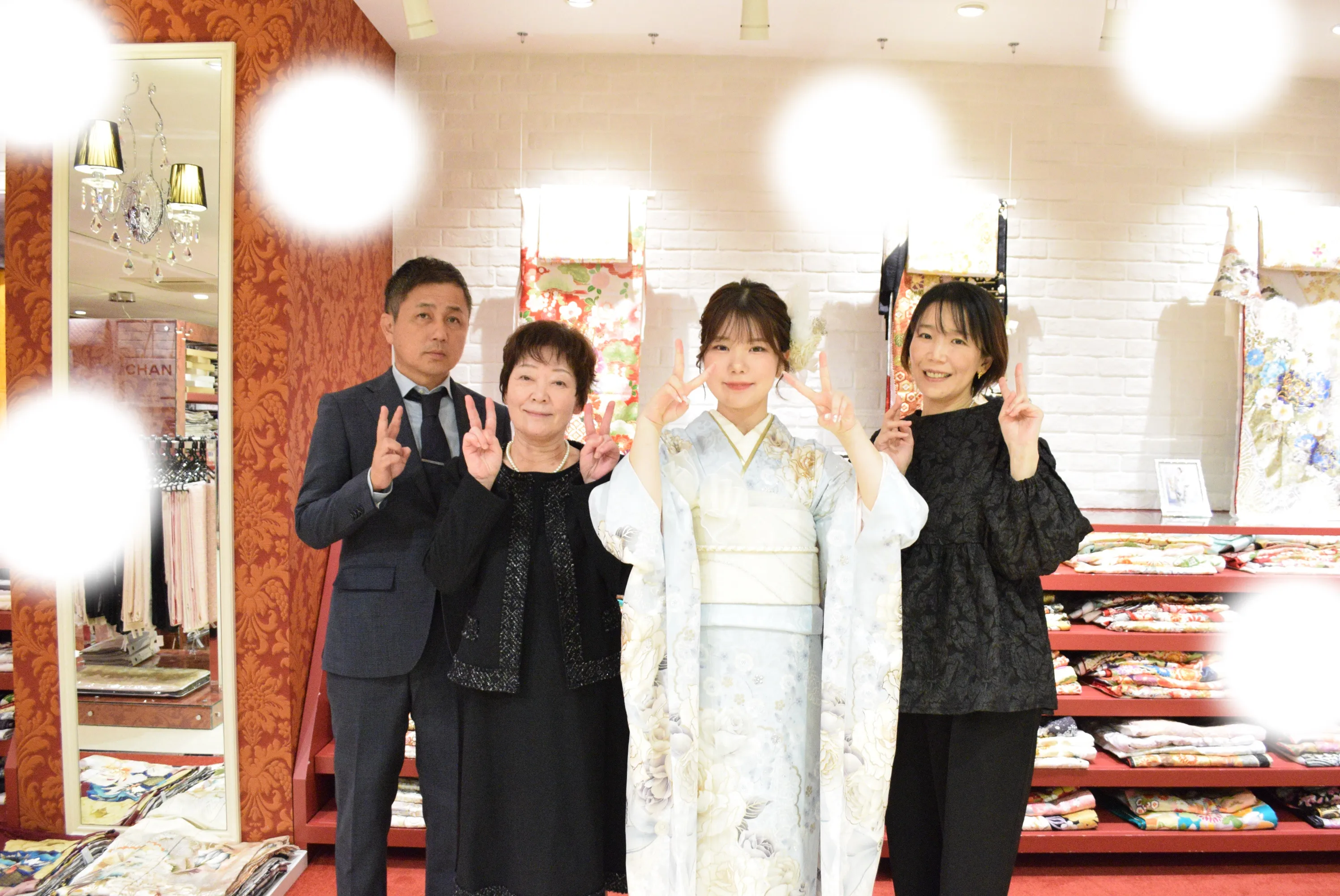 成人式　前撮り　梅田　水色　くすみ可愛い