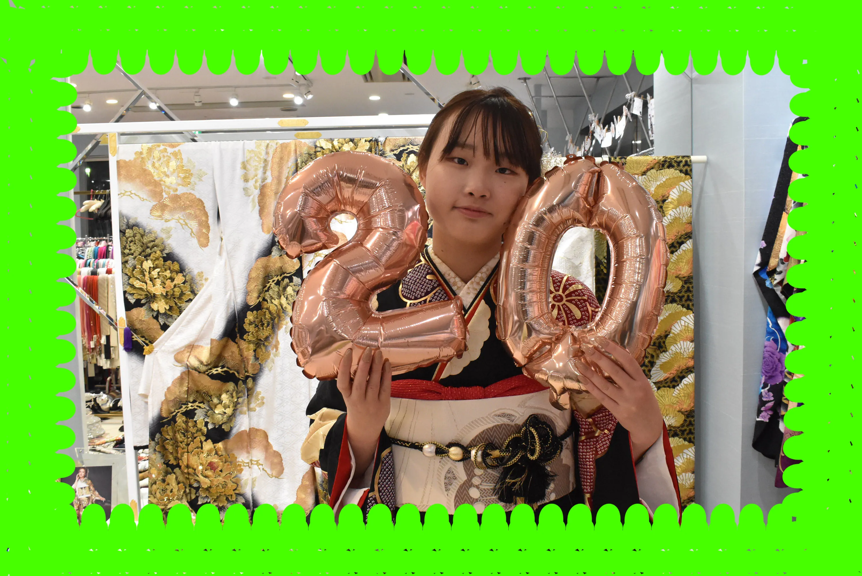 振袖 撮影のみ 古典 黒 綺麗 カワイイ