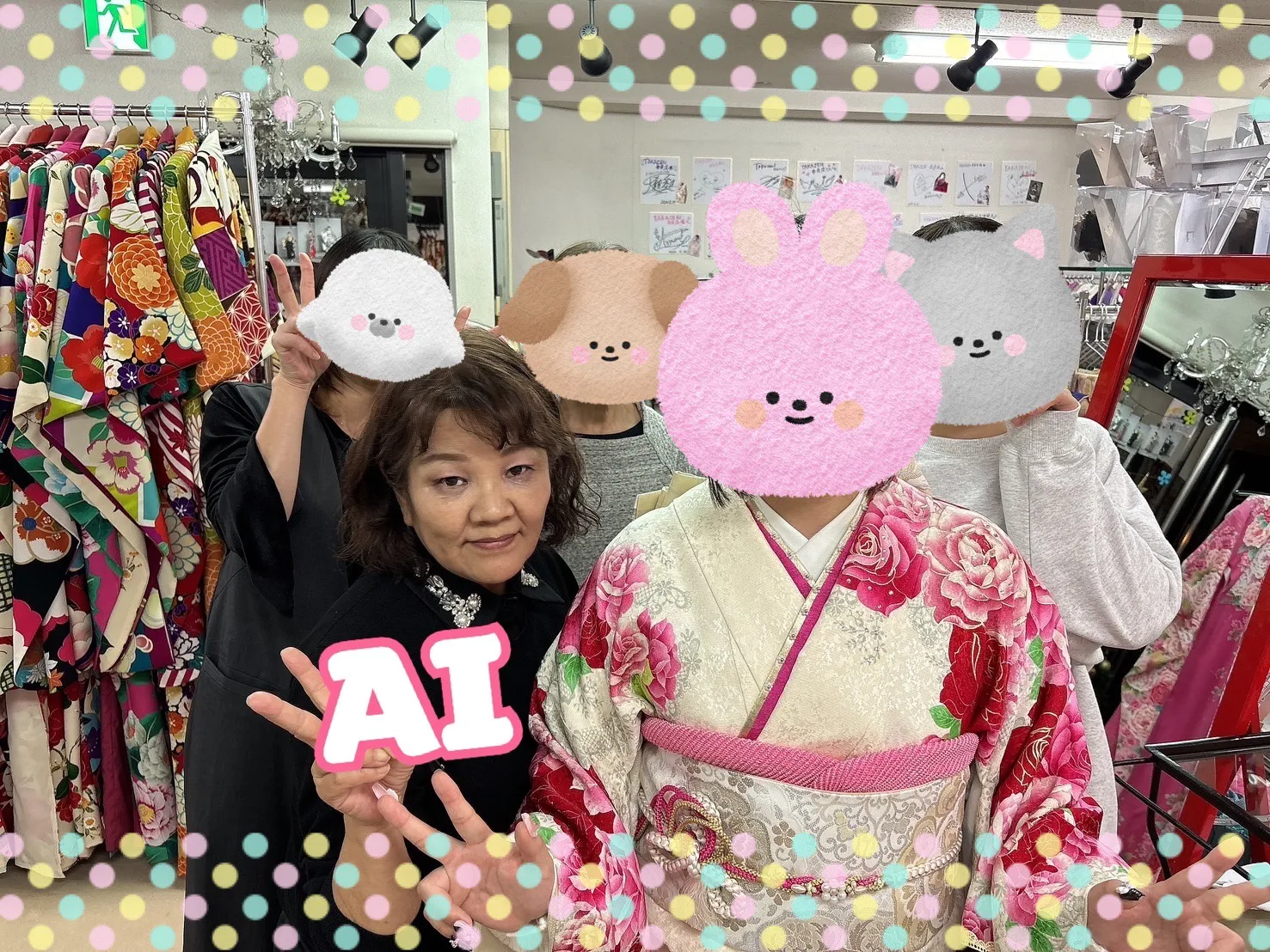 振袖 レンタル 奈良 振袖安い 可愛い ピンク 女の子っぽい バラ