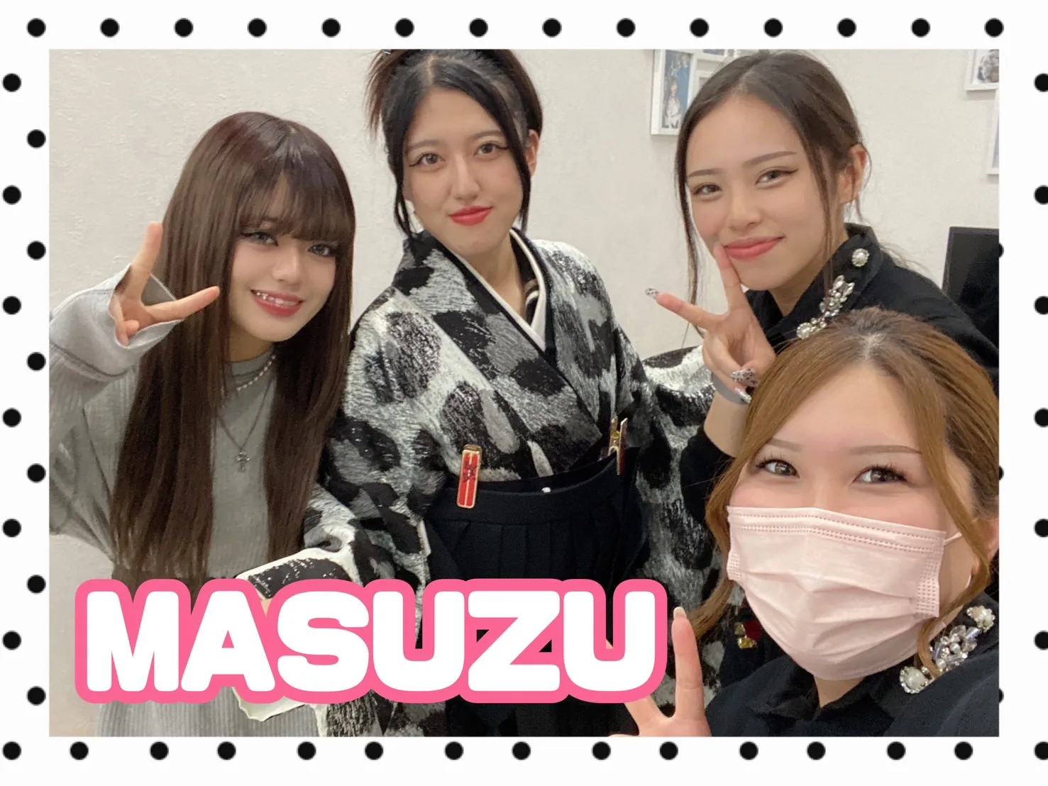 【TAKAZEN橿原店】3日♡2025年卒業のヒョウ柄でかっこいいヴィンテージモード袴姫ちゃん♡