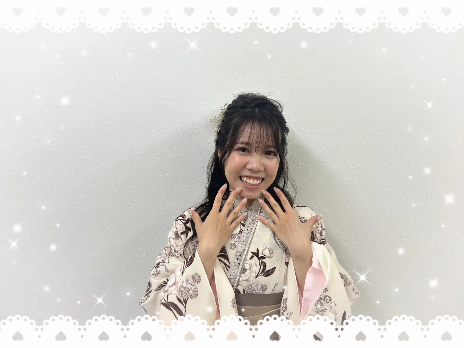 卒業式 袴 前撮り撮影会 可愛い くすみカラー ブラウン イマドキ レース