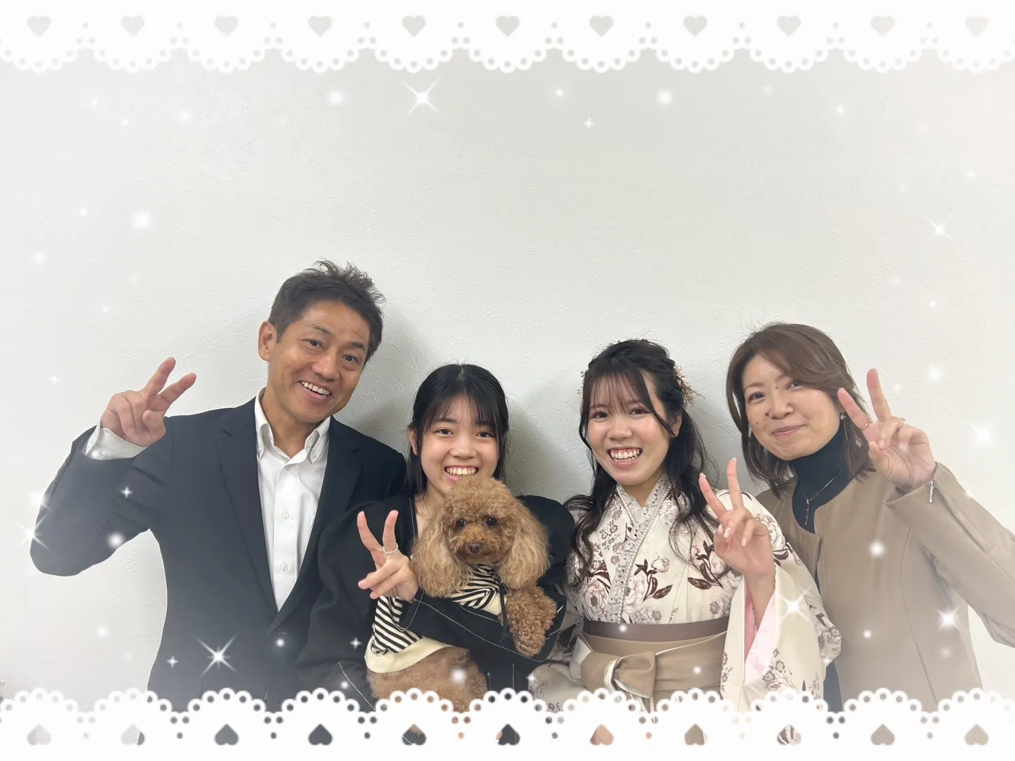 卒業式 袴 前撮り撮影会 可愛い くすみカラー ブラウン イマドキ レース
