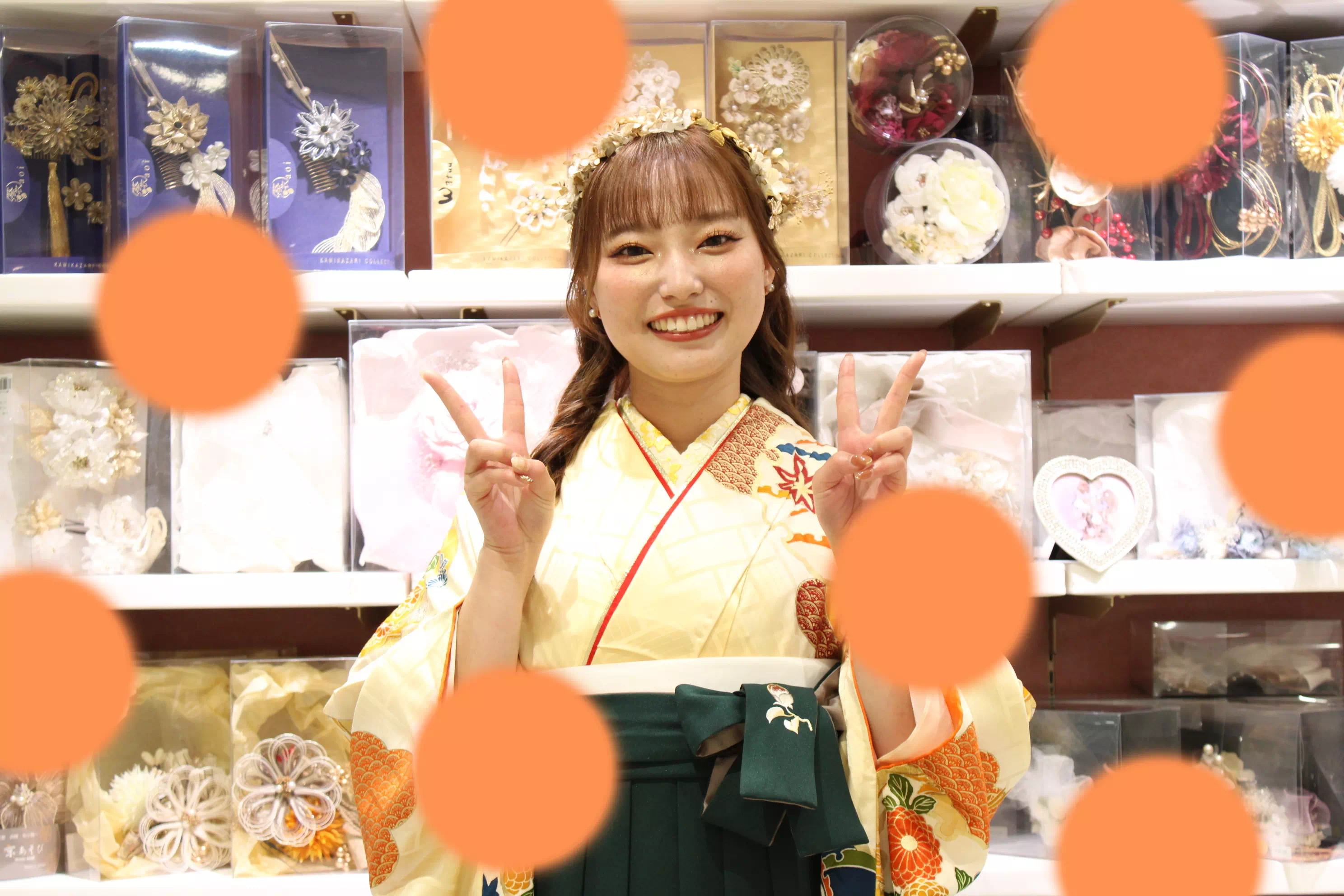 TAKAZEN姫路店　姫路市　成人式　卒業式　袴　振袖　イマドキ袴　ピンク　ガーリー　かわいい　イマドキ