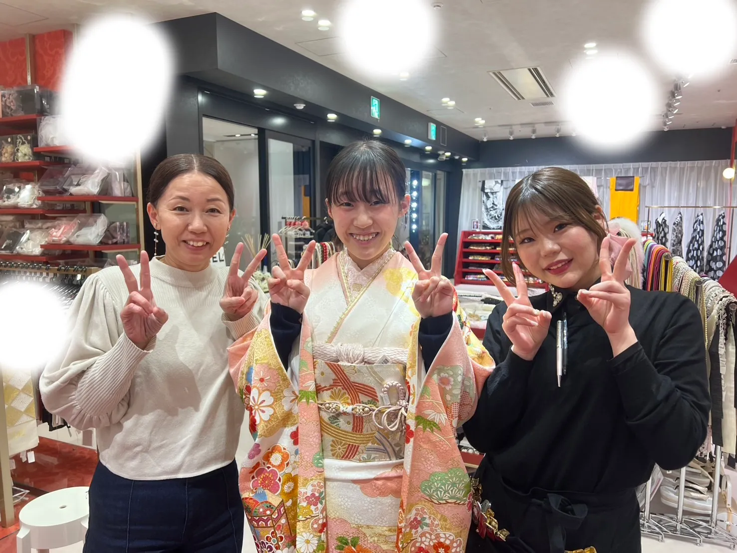 成人式　振袖　梅田　レンタル　正統派古典　ピンク　王道　かわいい