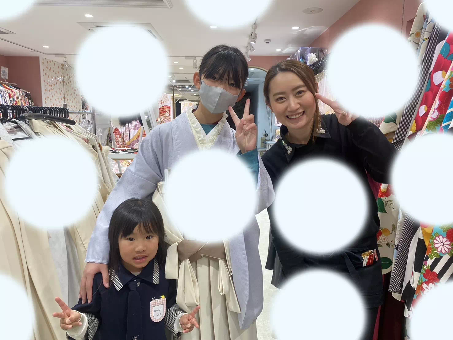 【TAKAZEN姫路店】♡16日　2025年小学生卒業式のおとなっぽくてカワイイくすみカラーの袴姫ちゃん