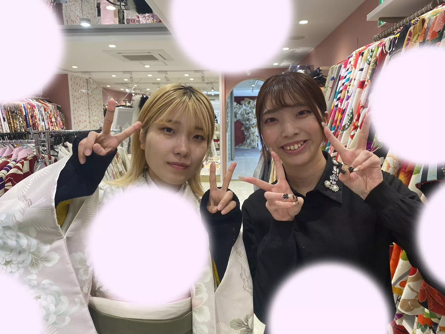 【TAKAZEN姫路店】♡19日　パステルピンクの甘めカワイイくすみ袴が似合う姫路市の袴レンタル姫ちゃん♡