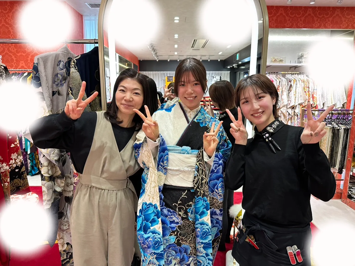 成人式 前撮り 梅田 袴 くすみカラー かわいい イマドキ 淡色 古典 タカゼン 撮影
