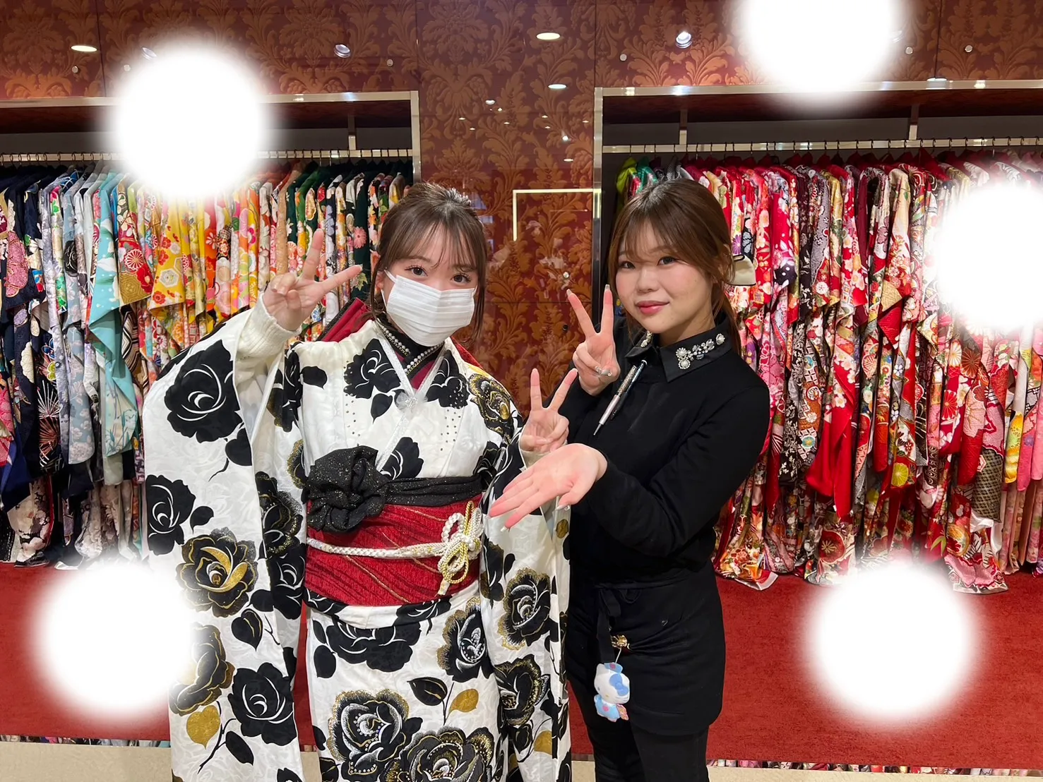 成人式 前撮り 梅田 袴 くすみカラー かわいい イマドキ 淡色 古典 タカゼン 撮影