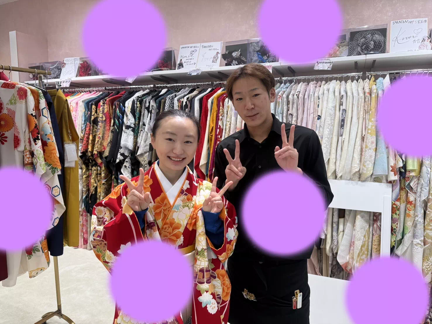 TAKAZEN神戸店 前撮り撮影会 イマドキ カワイイ コディネート 振袖 レンタル 袴