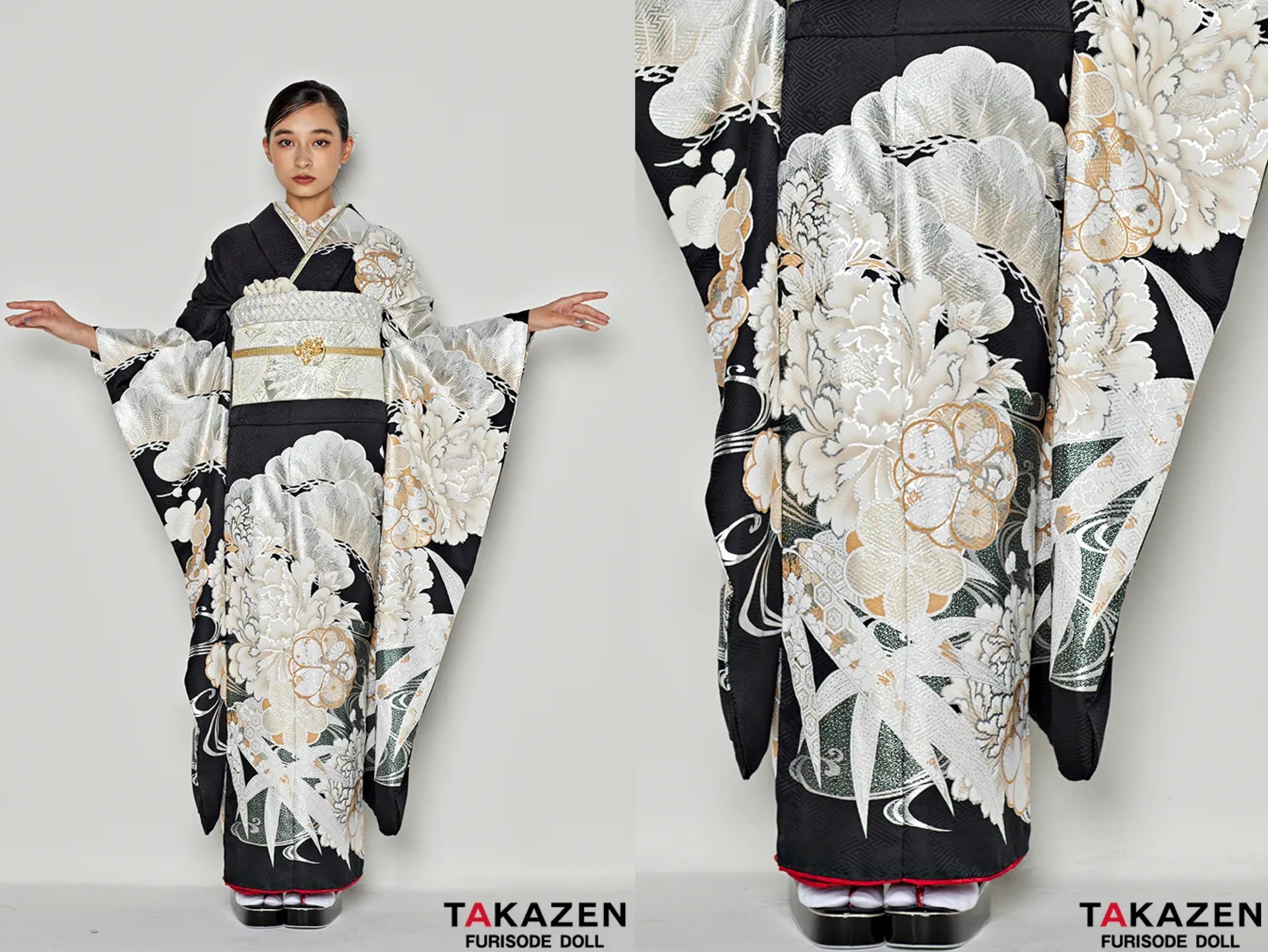 振袖 レンタル 奈良 振袖安い 粋古典 黒/黒ベース 吉祥文様 大人っぽい 渋い かっこいい シック