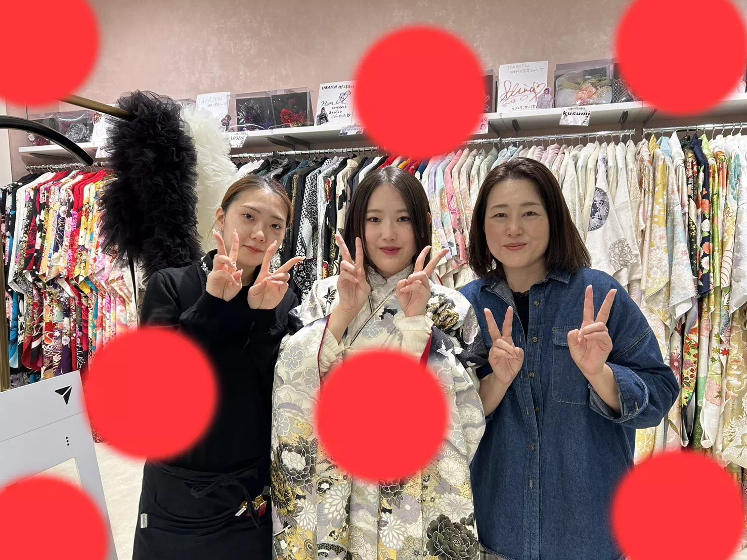 TAKAZEN神戸店 神戸旧居留地前撮り撮影会 イマドキ カワイイ コディネート 振袖 レンタル 袴
