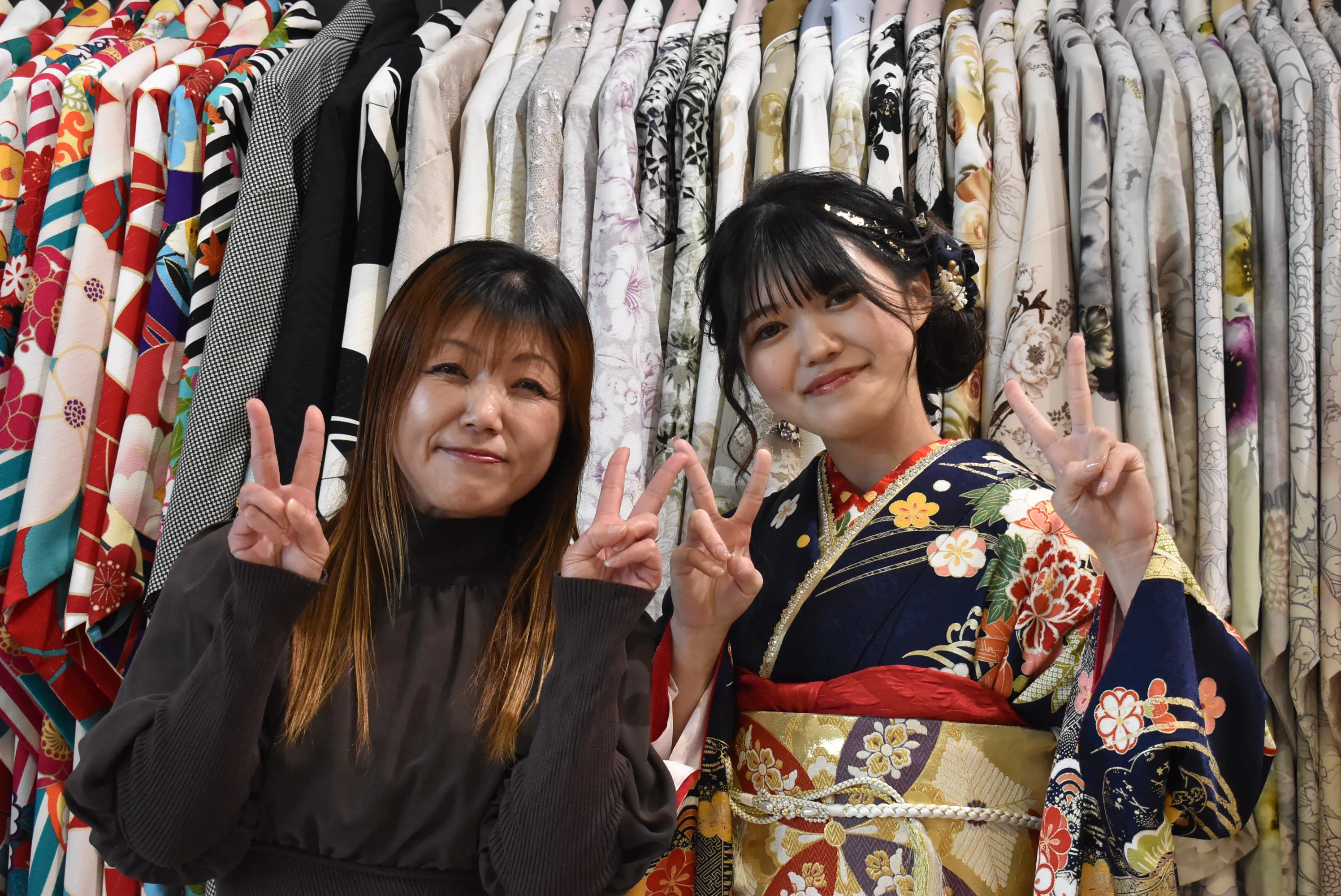 TAKAZEN堺店　タカゼン　前撮り撮影会　藍色　古典柄　綺麗　華やか　豪華　かわいい