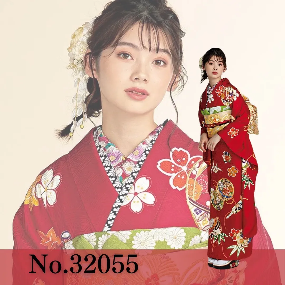 振袖レンタル 成人式 前撮り 古典柄 赤色 かわいい きれい 王道 上品 華やか かっこいい イマドキ おしゃれ TAKAZEN 橿原 奈良