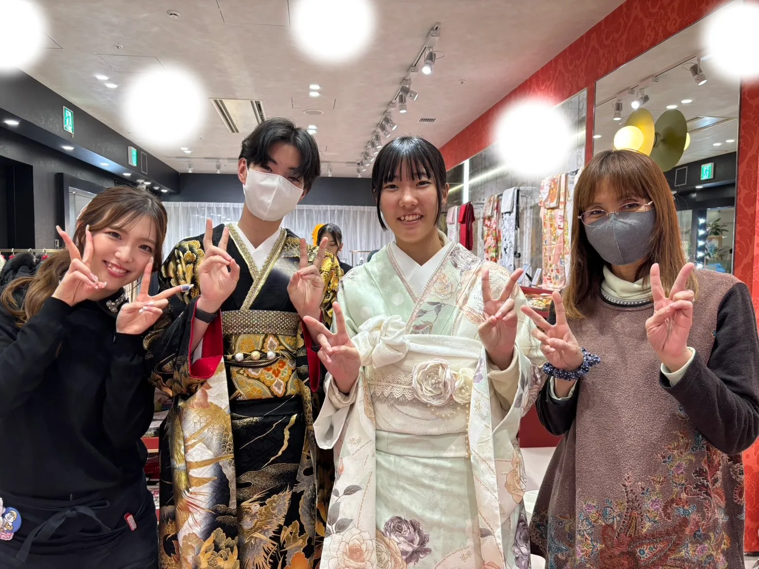成人式　前撮り　梅田　袴　くすみカラー　かわいい　イマドキ　淡色　古典　タカゼン　撮影
