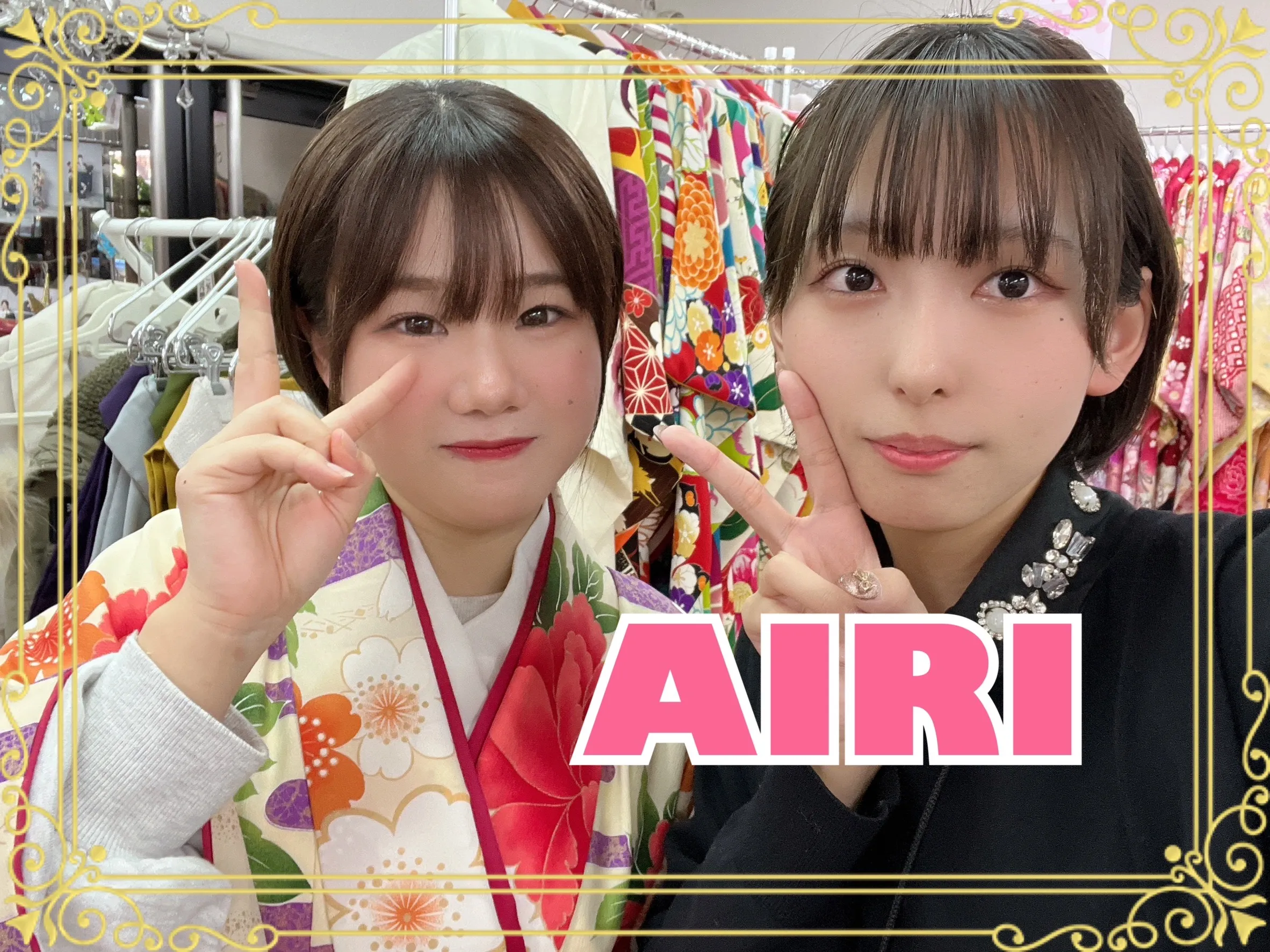 袴 レンタル 奈良 正統派古典 白/ピンク ボタン柄 可愛い 清楚 上品 おしとやか