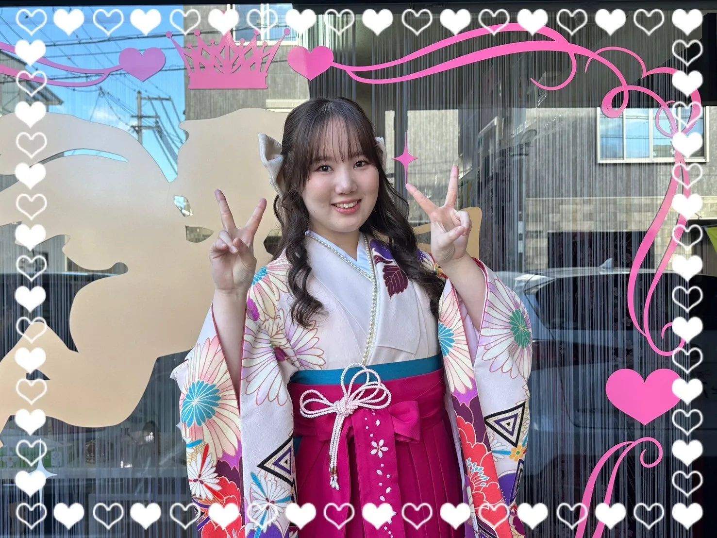 卒業式 袴 前撮り撮影会 藤田ニコル(ニコるん) ピンク/オレンジ/紫 かわいい レトロ 人気