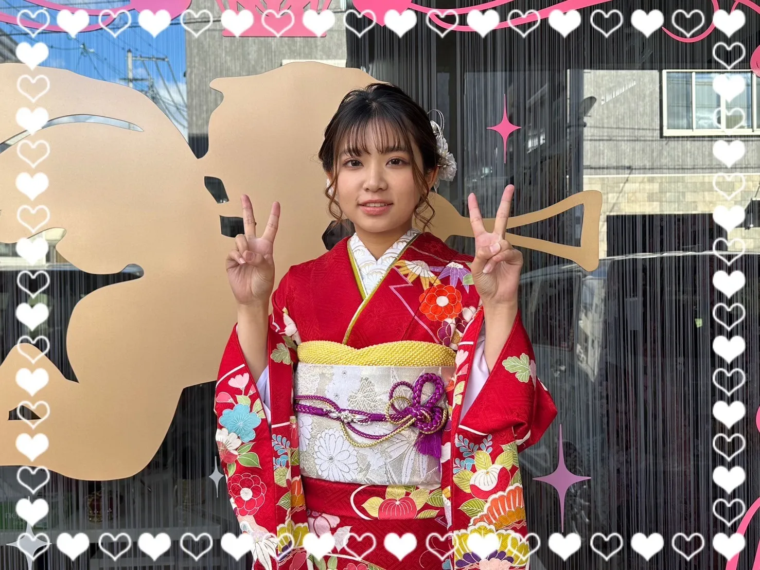 成人式 振袖 前撮り撮影会 正統派古典 赤色 華やか 綺麗 オシャレ 昔ながら