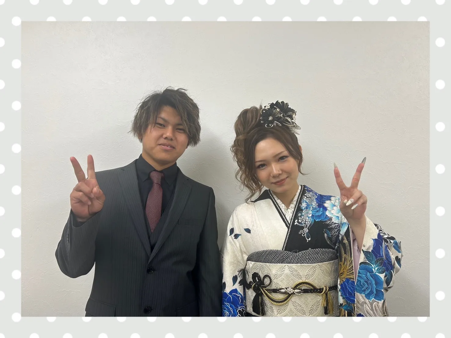 成人式 振袖 前撮り撮影会 奈良 カッコいい モード 安い 青 黒 白 目立つ 派手