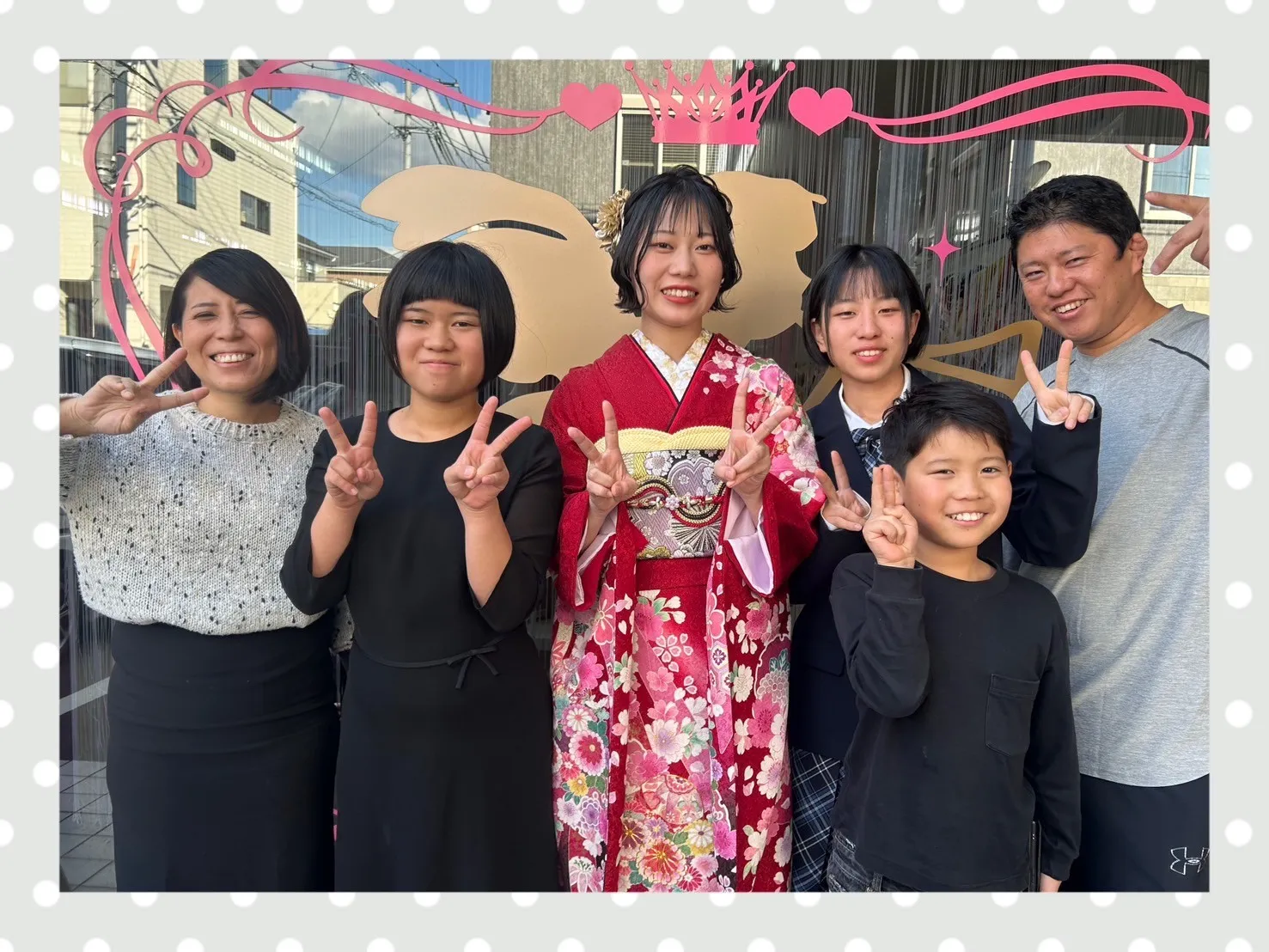 成人式 振袖 前撮り撮影会 奈良 赤古典 可愛い 小花柄 ピンク 綺麗 華やか 女の子らしい