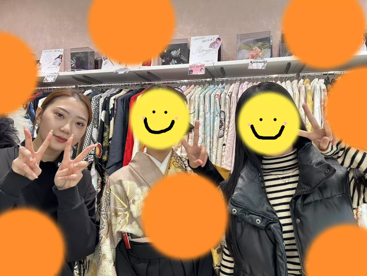 TAKAZEN神戸旧居留地店 前撮り撮影会 卒業式 袴 古典 イマドキ カワイイ コディネート