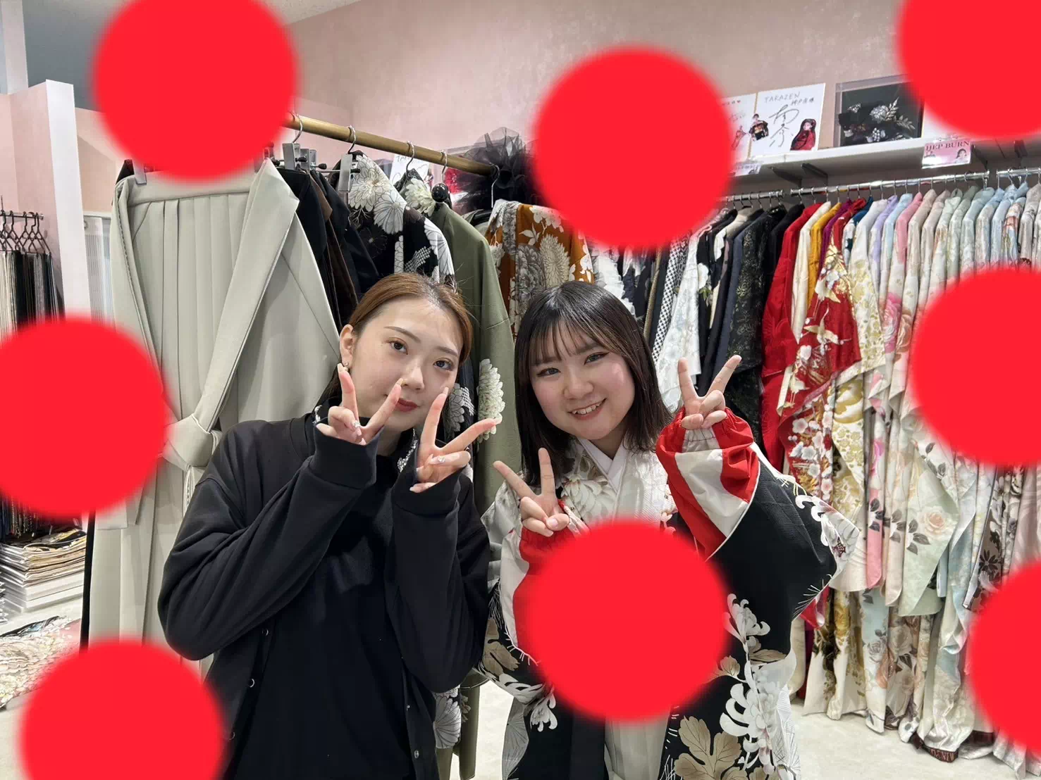 TAKAZEN神戸旧居留地店 前撮り撮影会 卒業式 袴 古典 イマドキ カワイイ コディネート