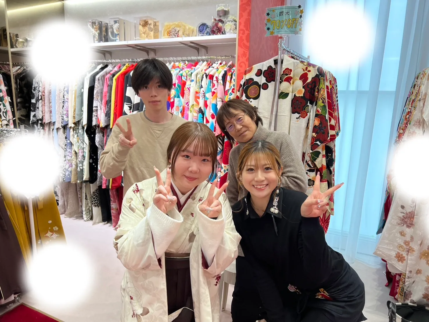 成人式　前撮り　梅田　袴　くすみカラー　かわいい　イマドキ　淡色　古典　タカゼン　撮影