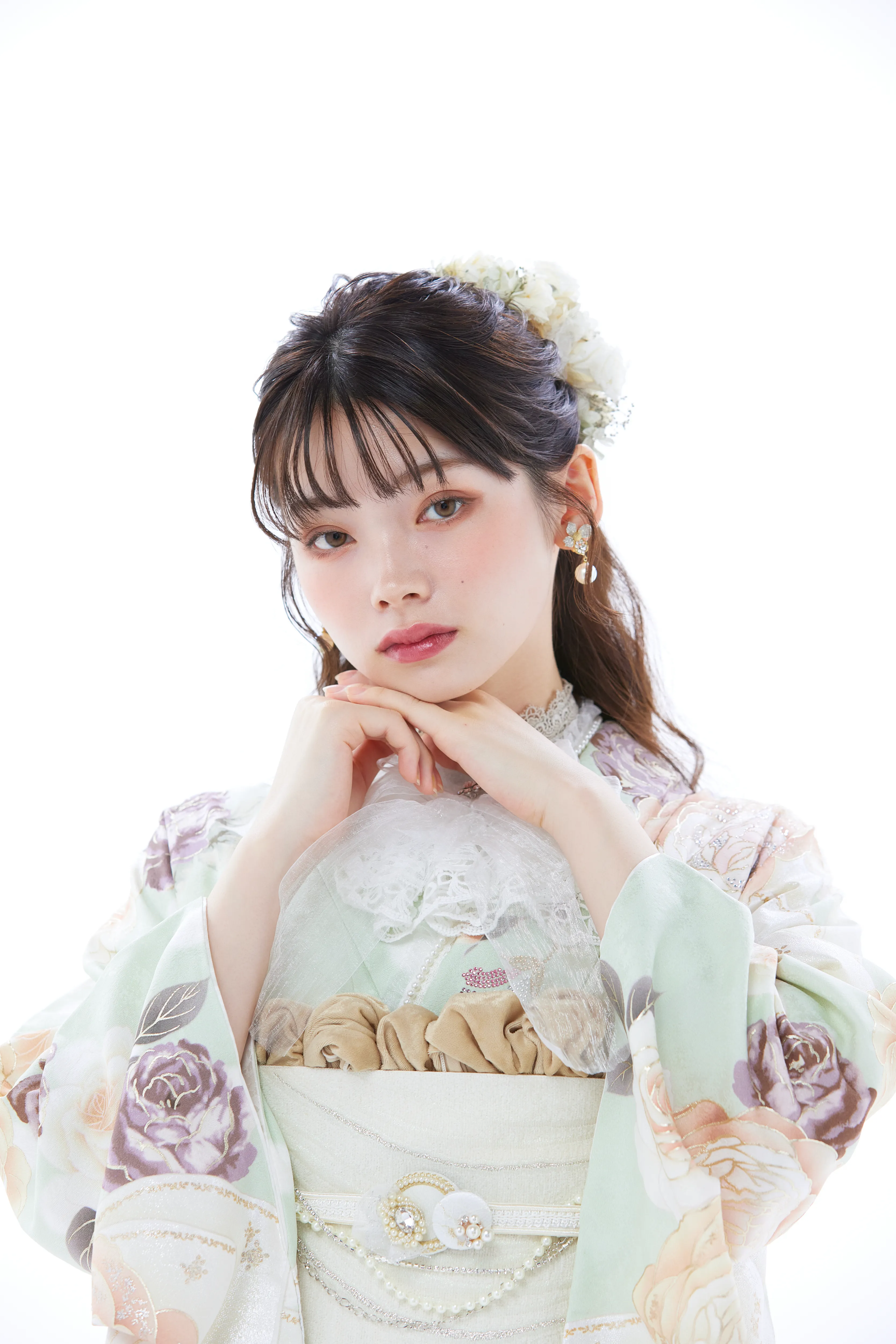 成人式振袖レンタル　ヘップバーン　かわいい　ミントグリーン