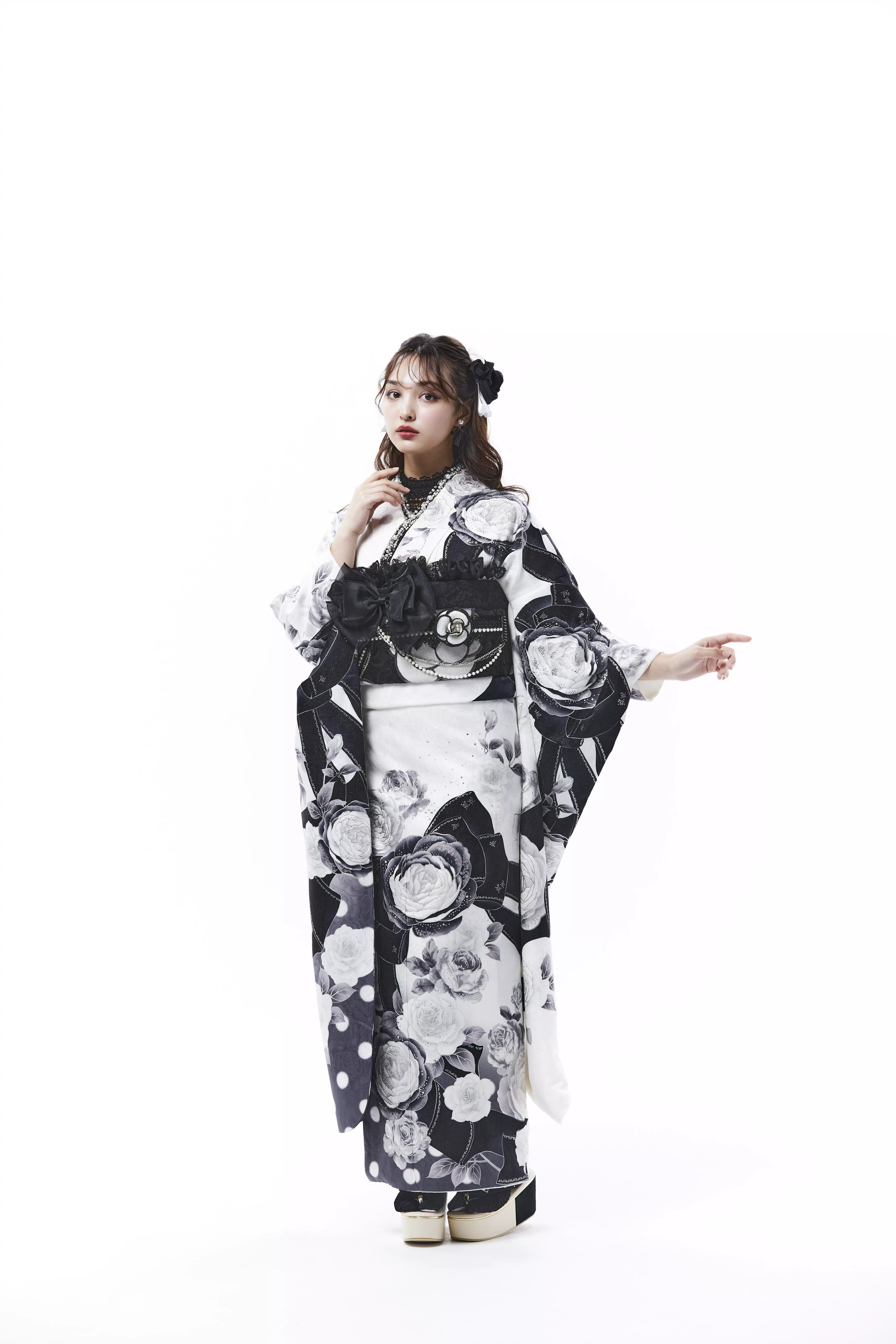 TAKAZEN神戸店 前撮り撮影会 イマドキ カワイイ コディネート 振袖 レンタル オリジナル キラキラ リボン 被らない 人気 流行り