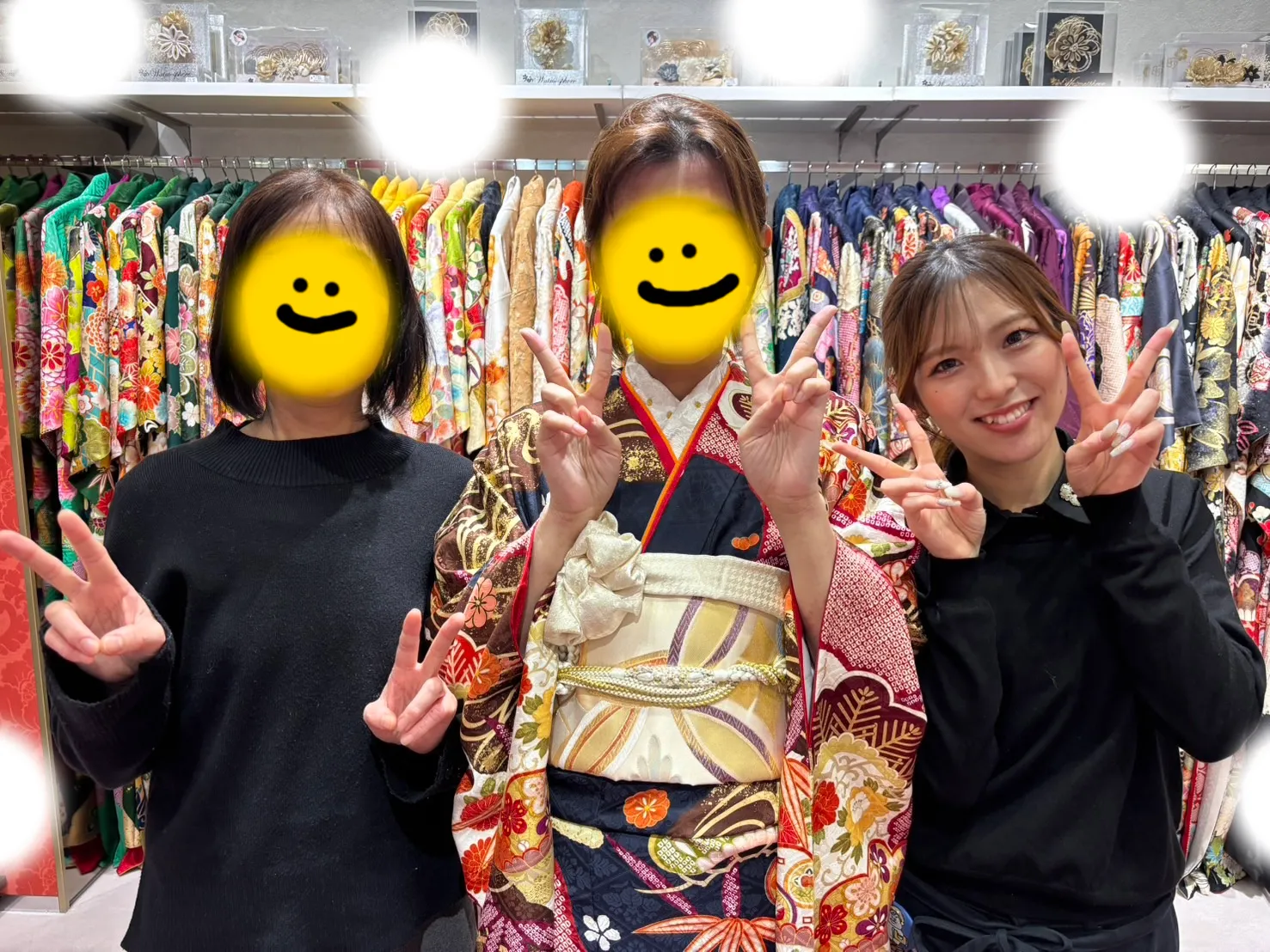 成人式　前撮り　梅田　振袖レンタル　袴レンタル　家族写真　前撮り撮影会