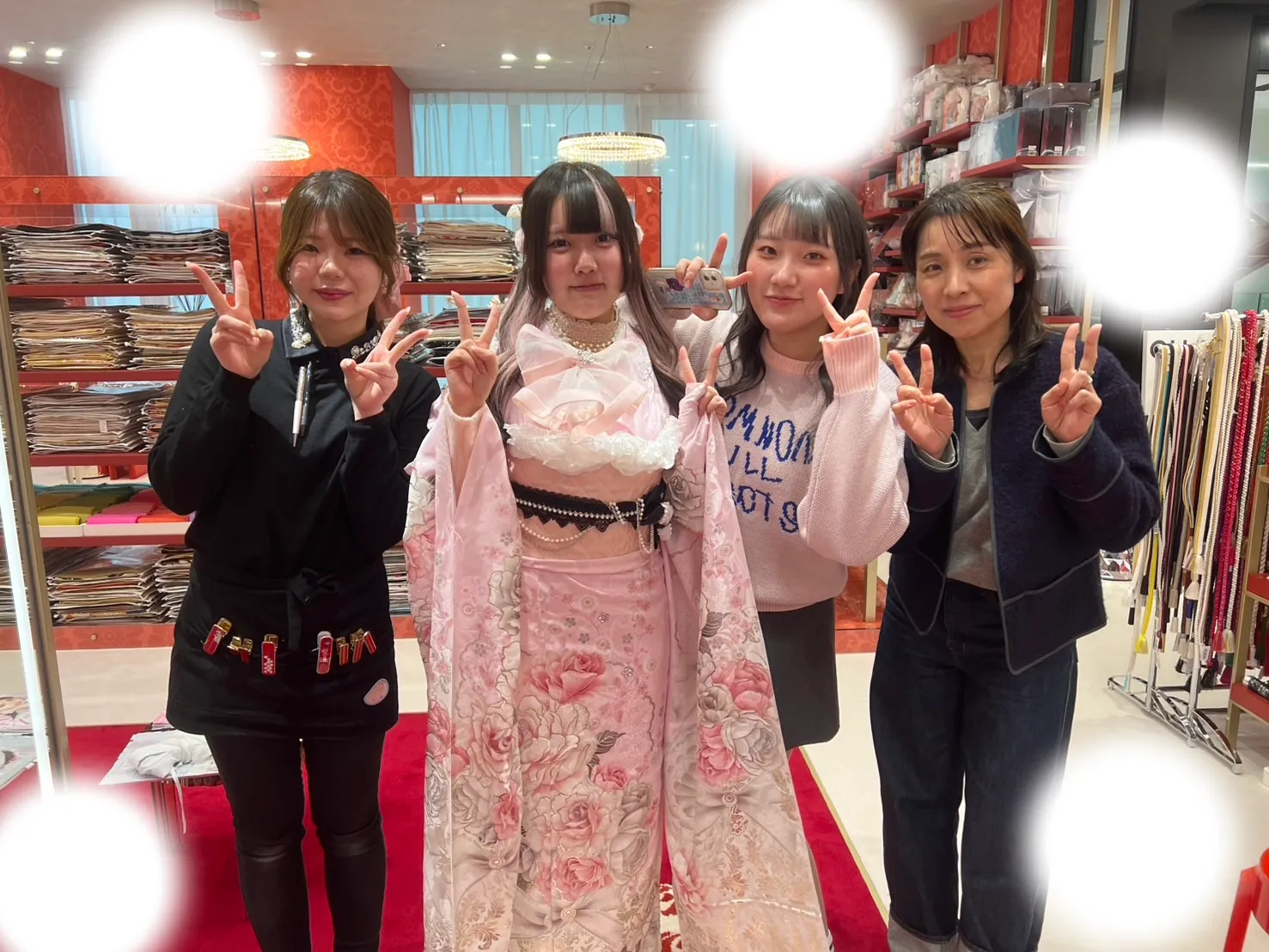 成人式　前撮り　梅田　袴　くすみカラー　かわいい　イマドキ　淡色　古典　タカゼン　撮影