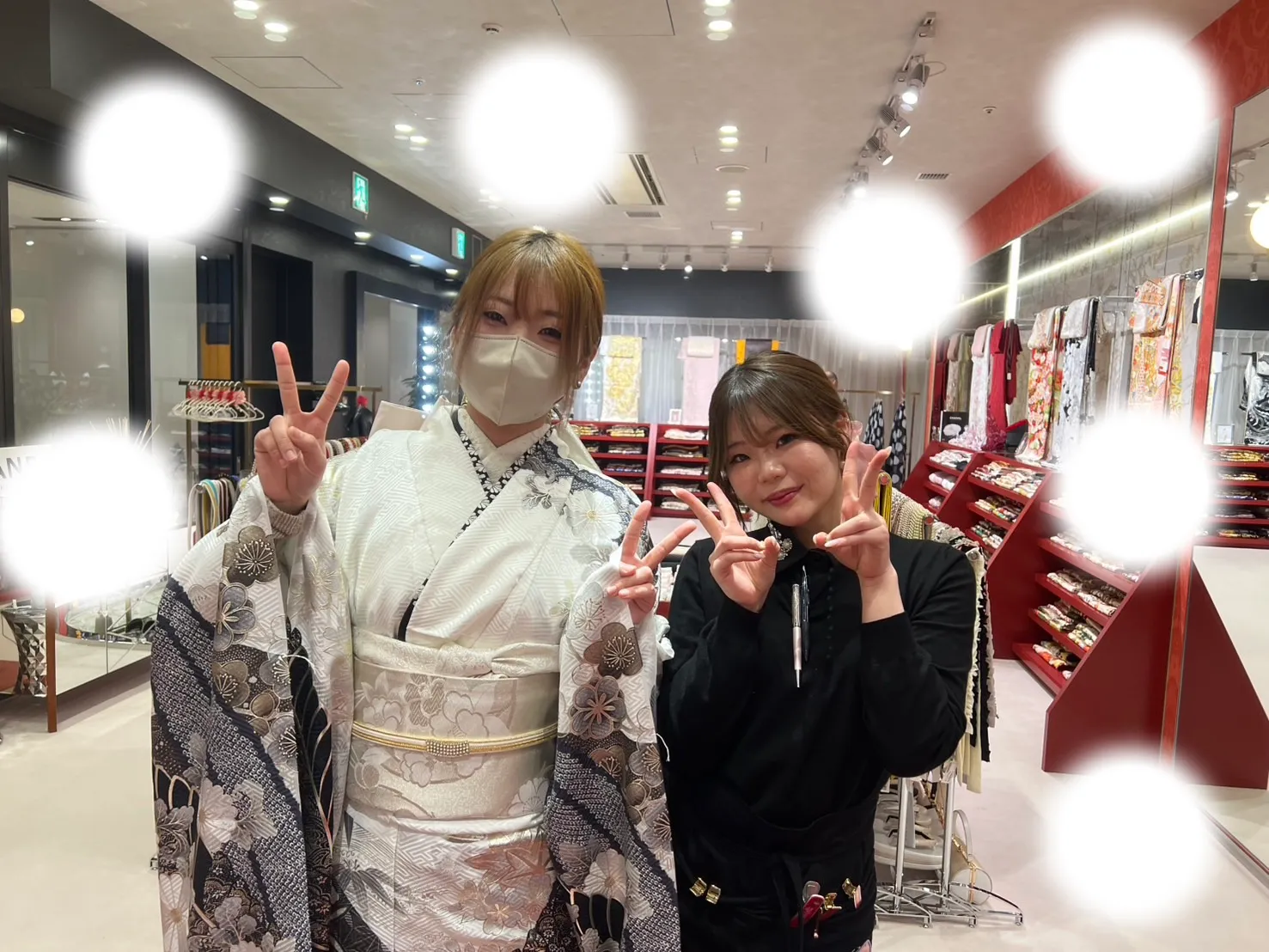 成人式　シルバー振袖　梅田