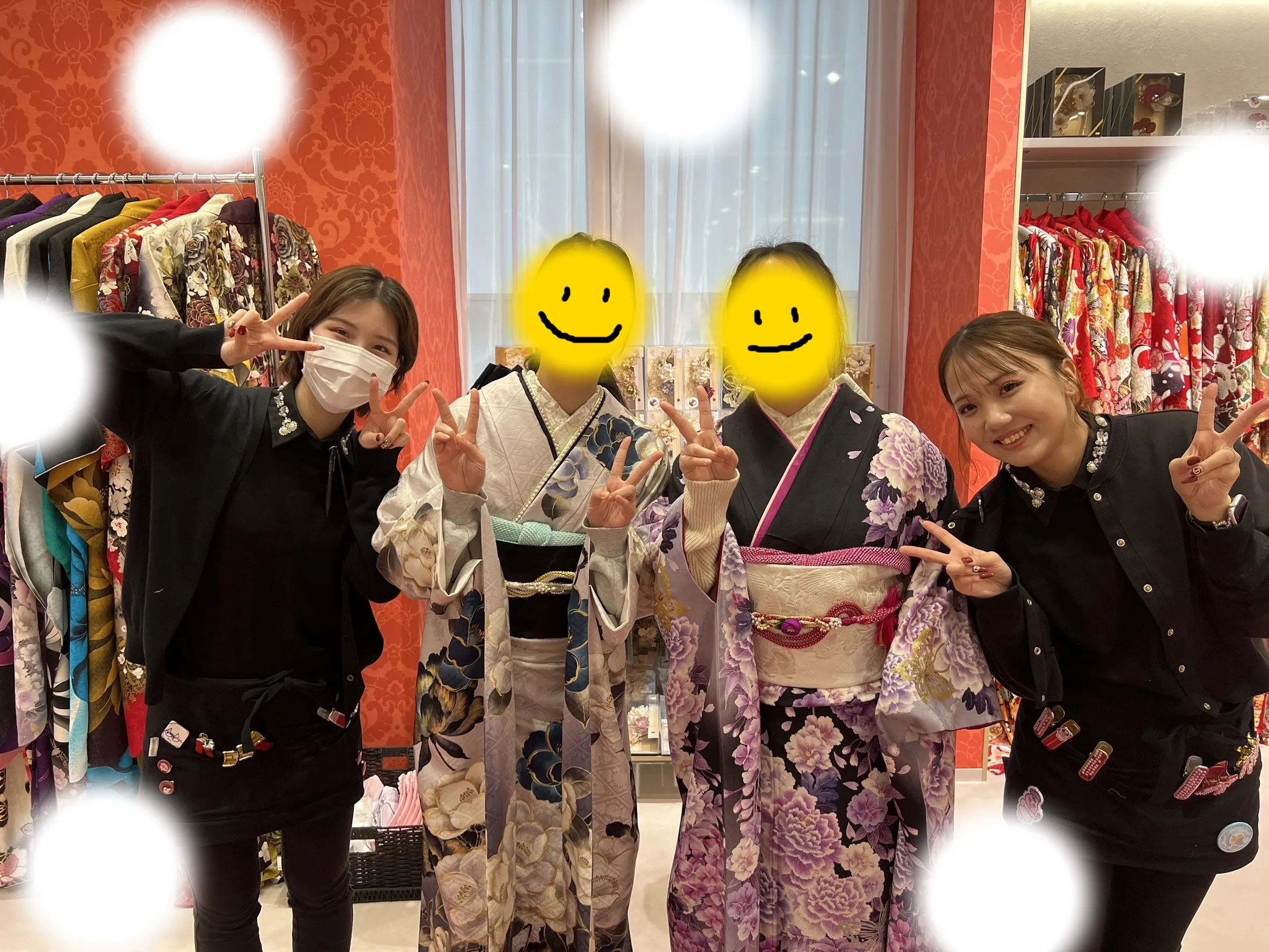 成人式 前撮り 梅田 振袖レンタル モード キラキラ 古典