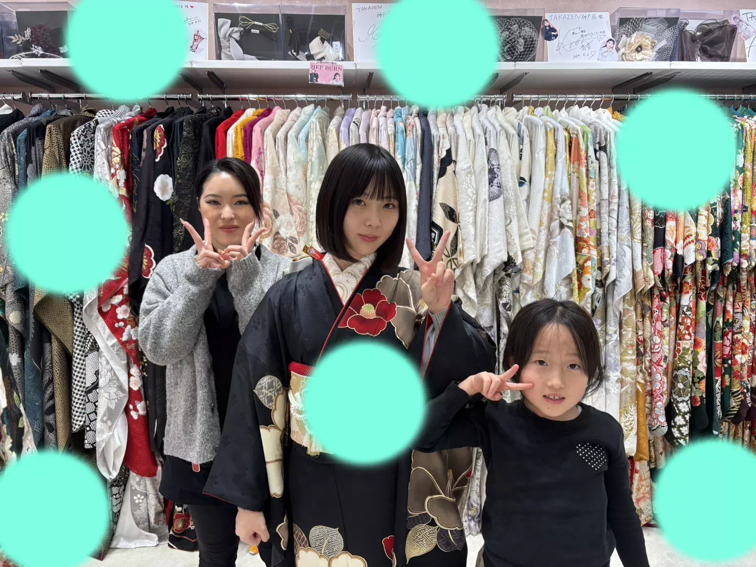 TAKAZEN神戸店 前撮り撮影会 イマドキ カワイイ コディネート 振袖 レンタル 袴