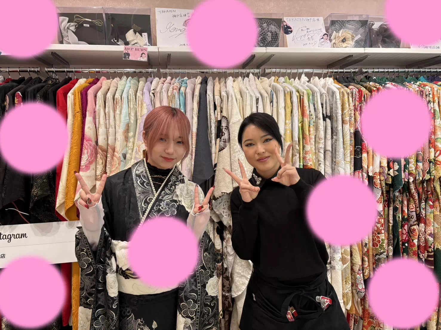 TAKAZEN神戸店 前撮り撮影会 イマドキ カワイイ コディネート 振袖 レンタル 袴