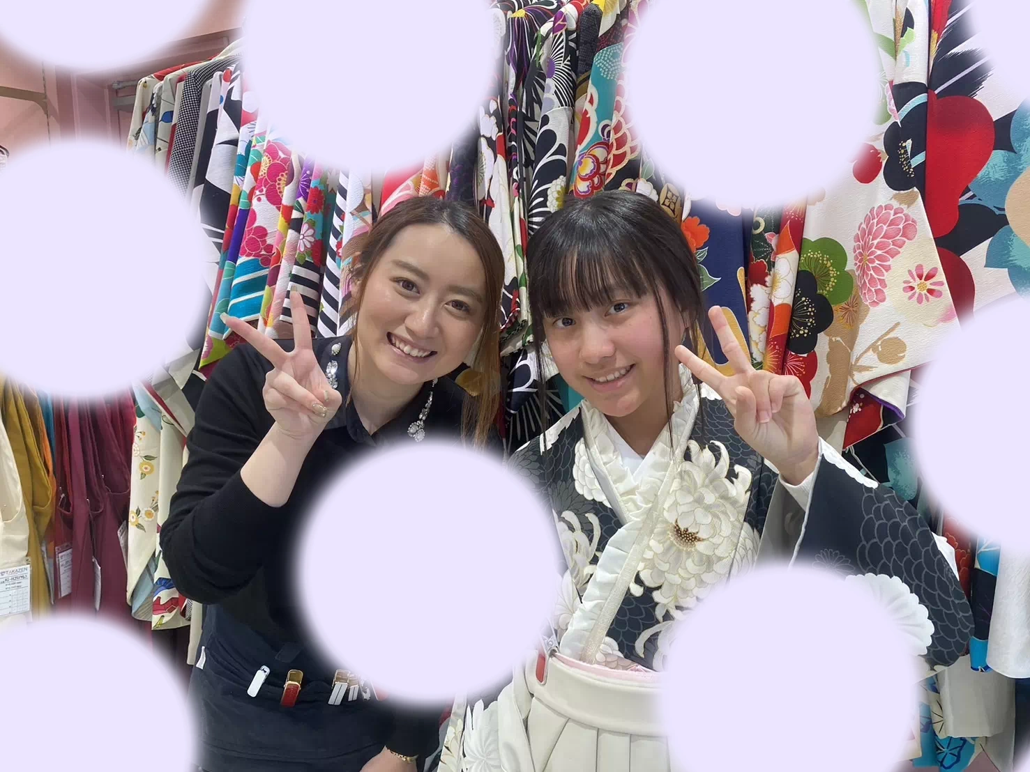 【TAKAZEN姫路店】♡11日 姫路市 2025年卒業式のくすみカラーがイマドキ大人っぽい袴姫ちゃん♡